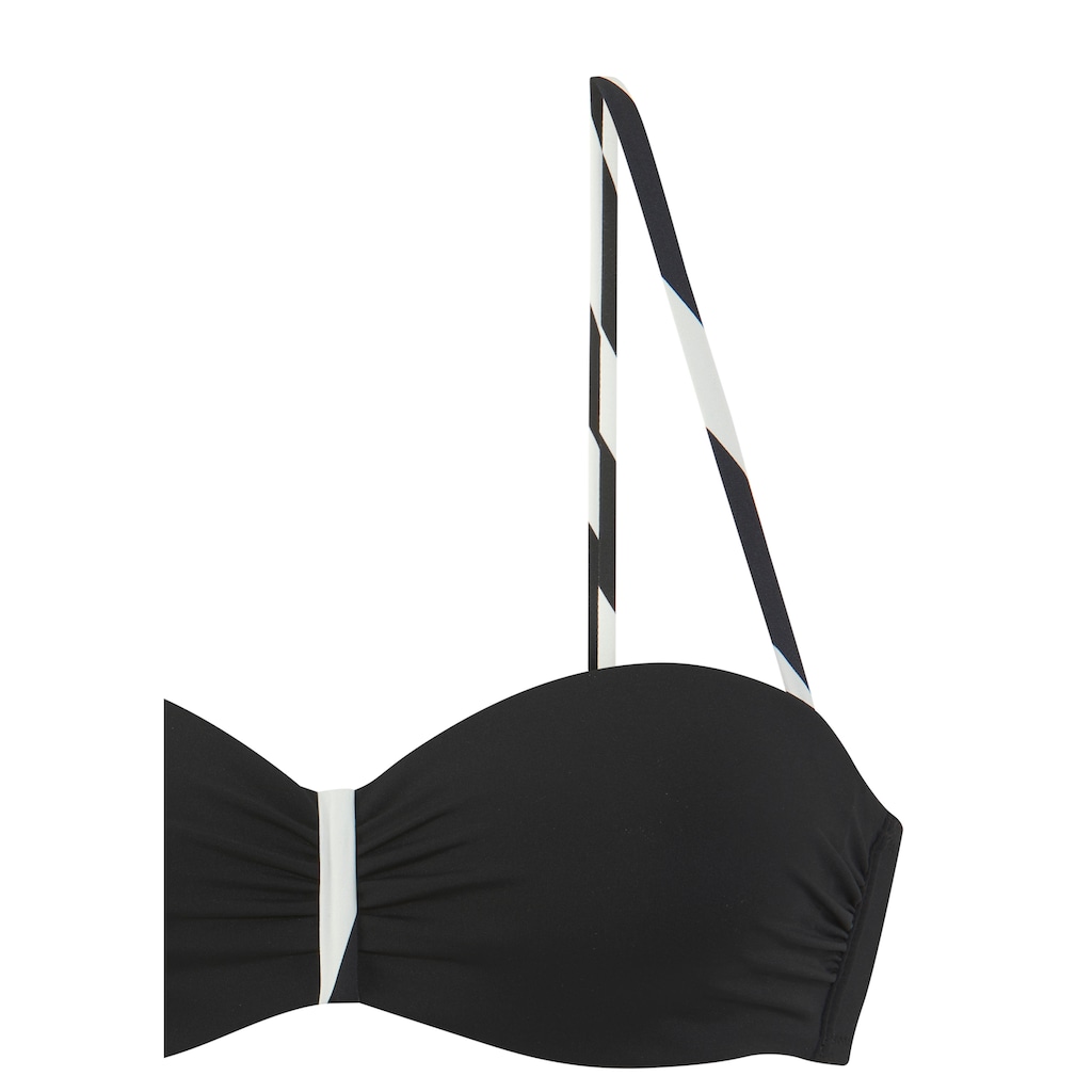 French Connection Bügel-Bandeau-Bikini »Claire«, Mit kontrast Details
