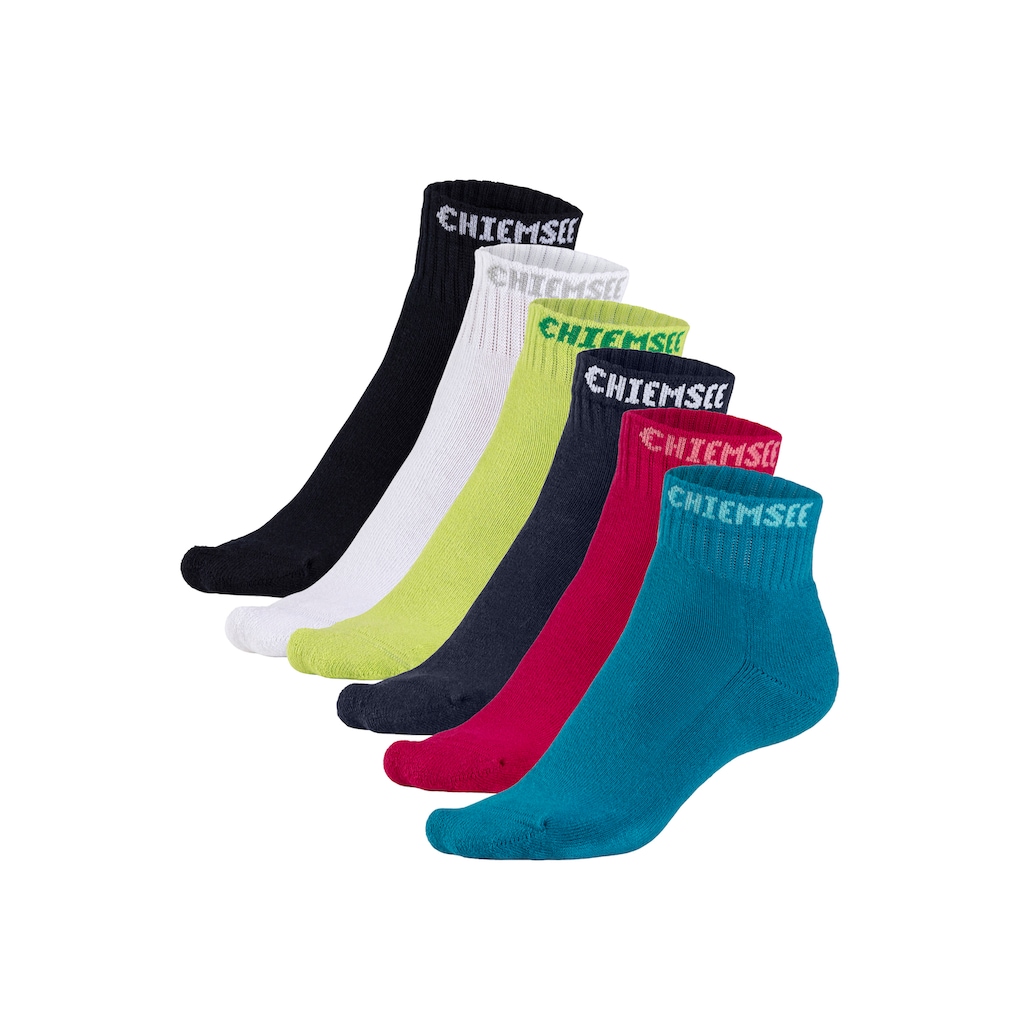 Chiemsee Kurzsocken, (Packung, 6 Paar), mit eingestricktem Markennamen