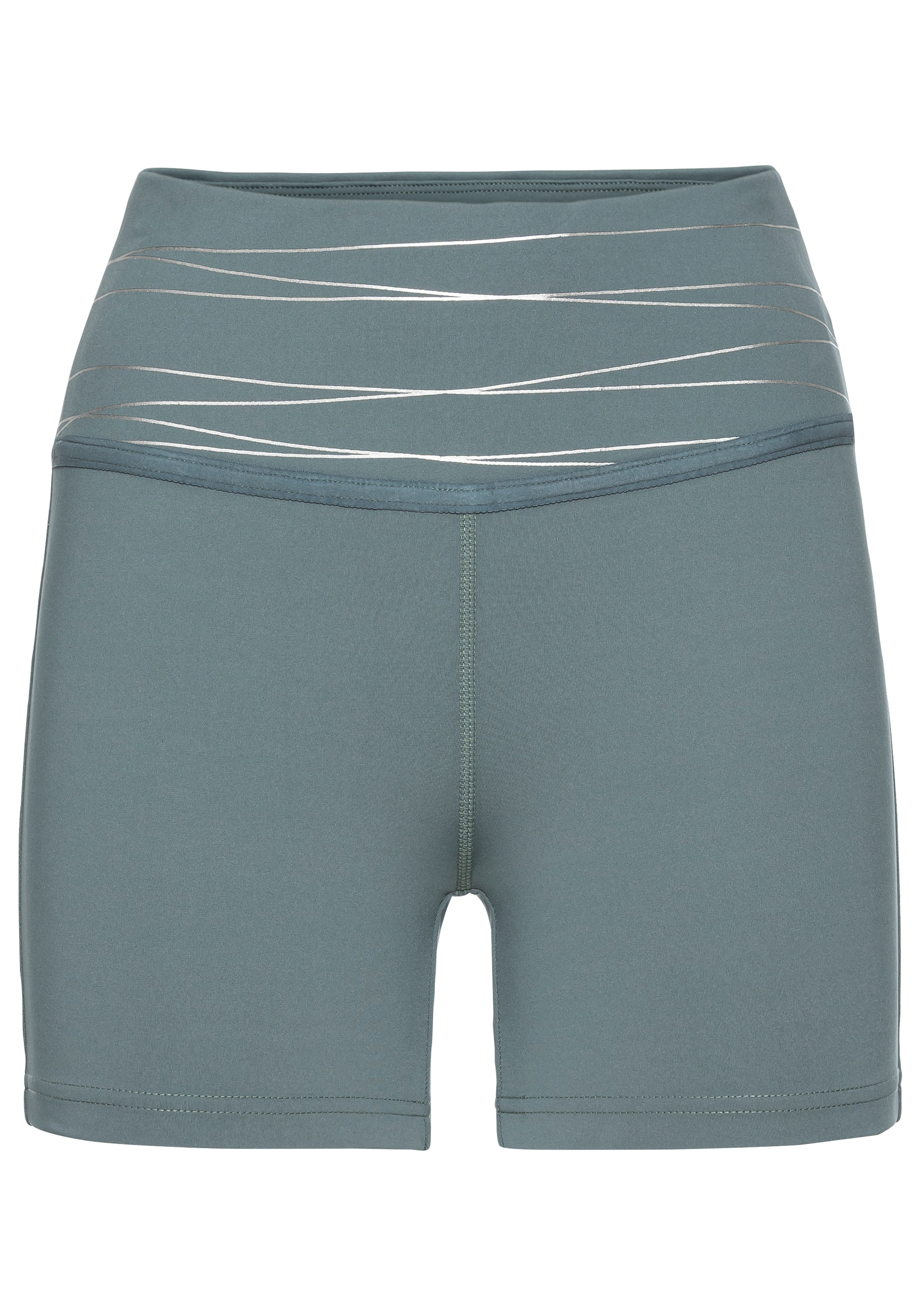 Vivance active Shorts, Sportshorts mit breiten Bündchen und Druck