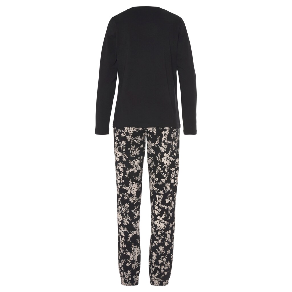 Vivance Dreams Pyjama, (2 tlg.), mit schönem Naturprint