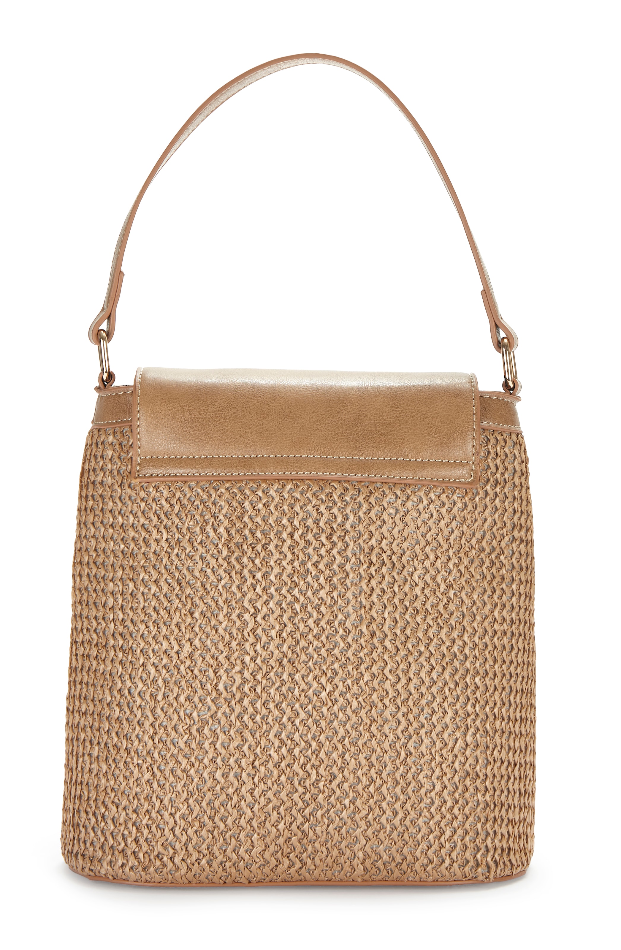 LASCANA Sac à bandoulière »Schultertasche« Strandtasche, Tragetasche, Korbtasche, Bast-Optik VEGAN