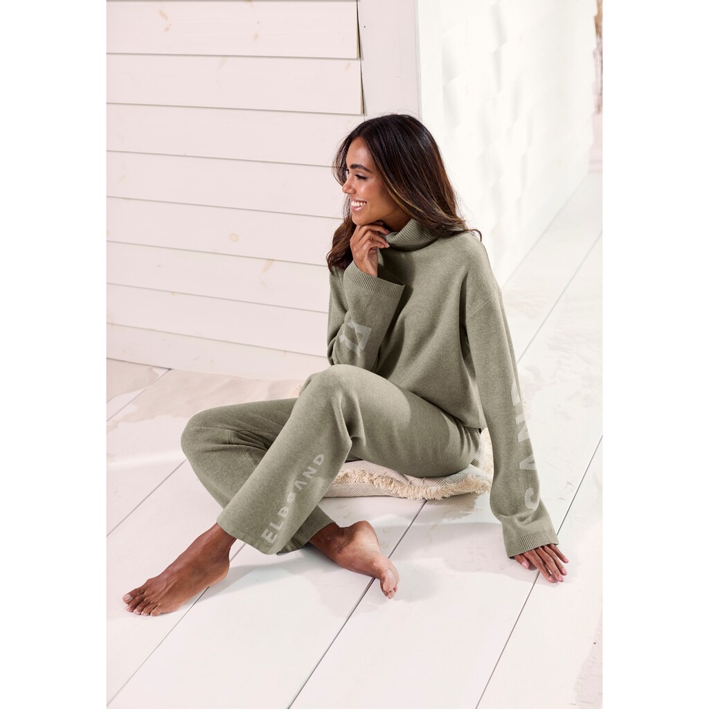 Elbsand Sweater, Rollkragenpullover aus weichem Strick, Loungewear