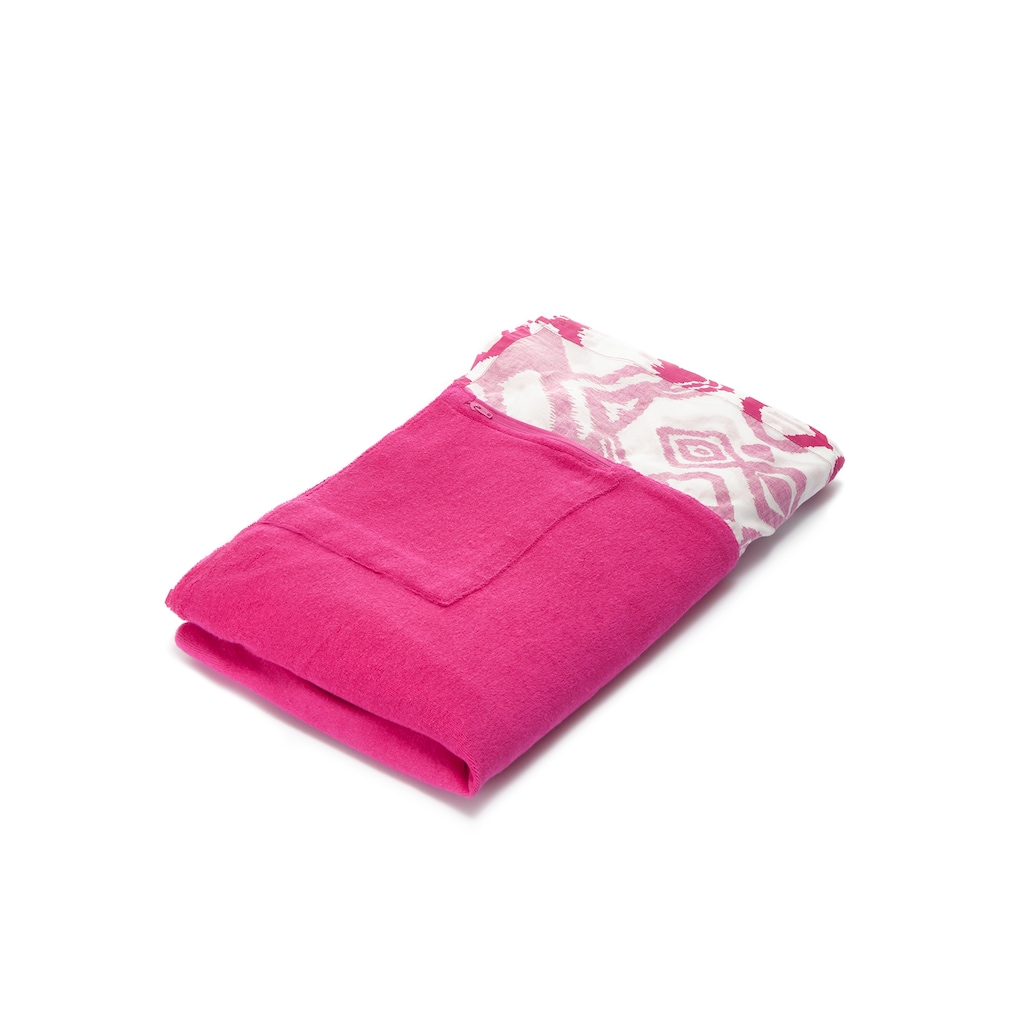 LASCANA Strandtuch »Handtuch«, (1 St.), Hamamtuch, Badetuch, Sommertuch mit kleiner Tasche