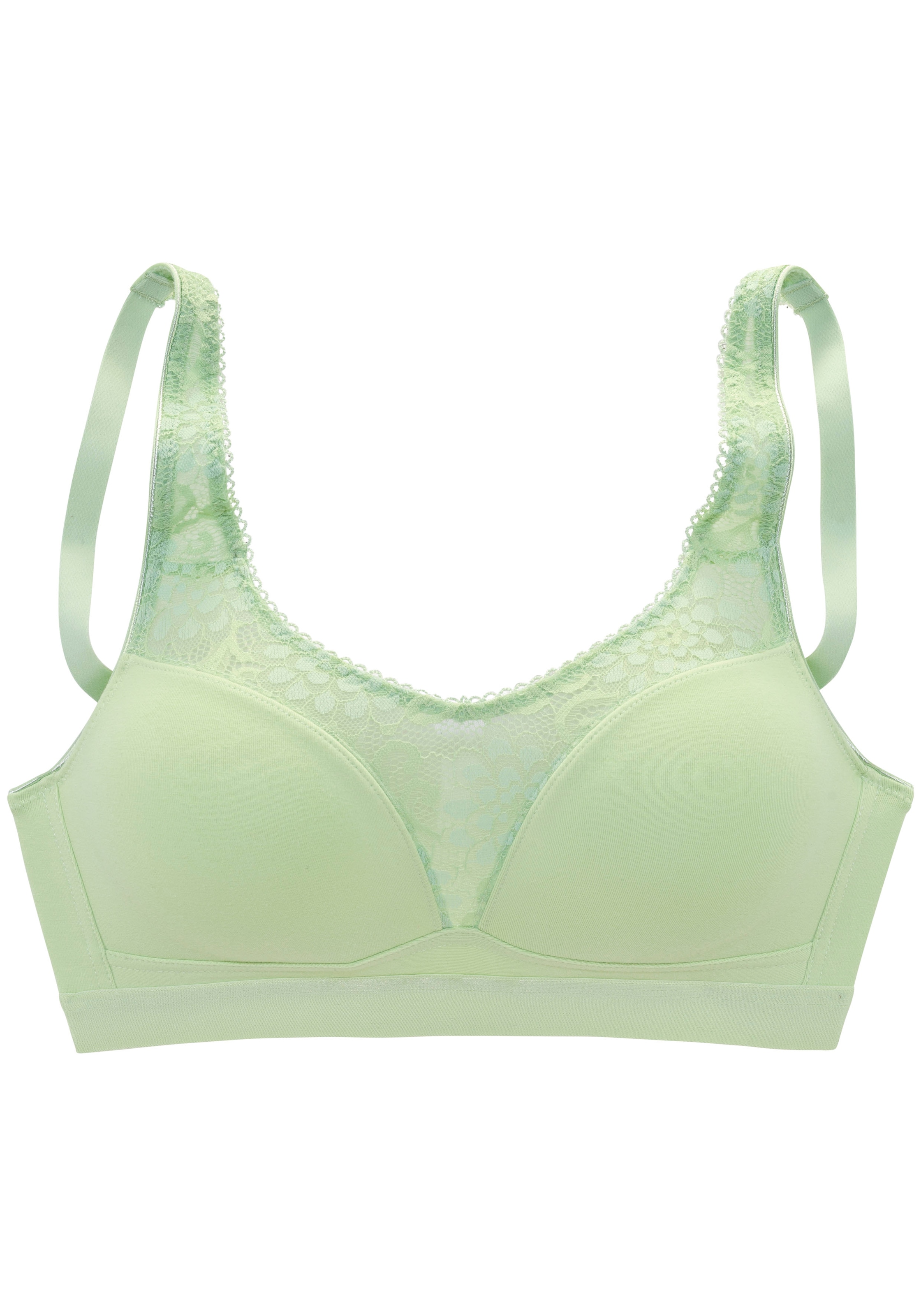 petite fleur Soutien-gorge emboîtant ohne Bügel, Baumwoll-Qualität– auch ideal für grosse Grössen