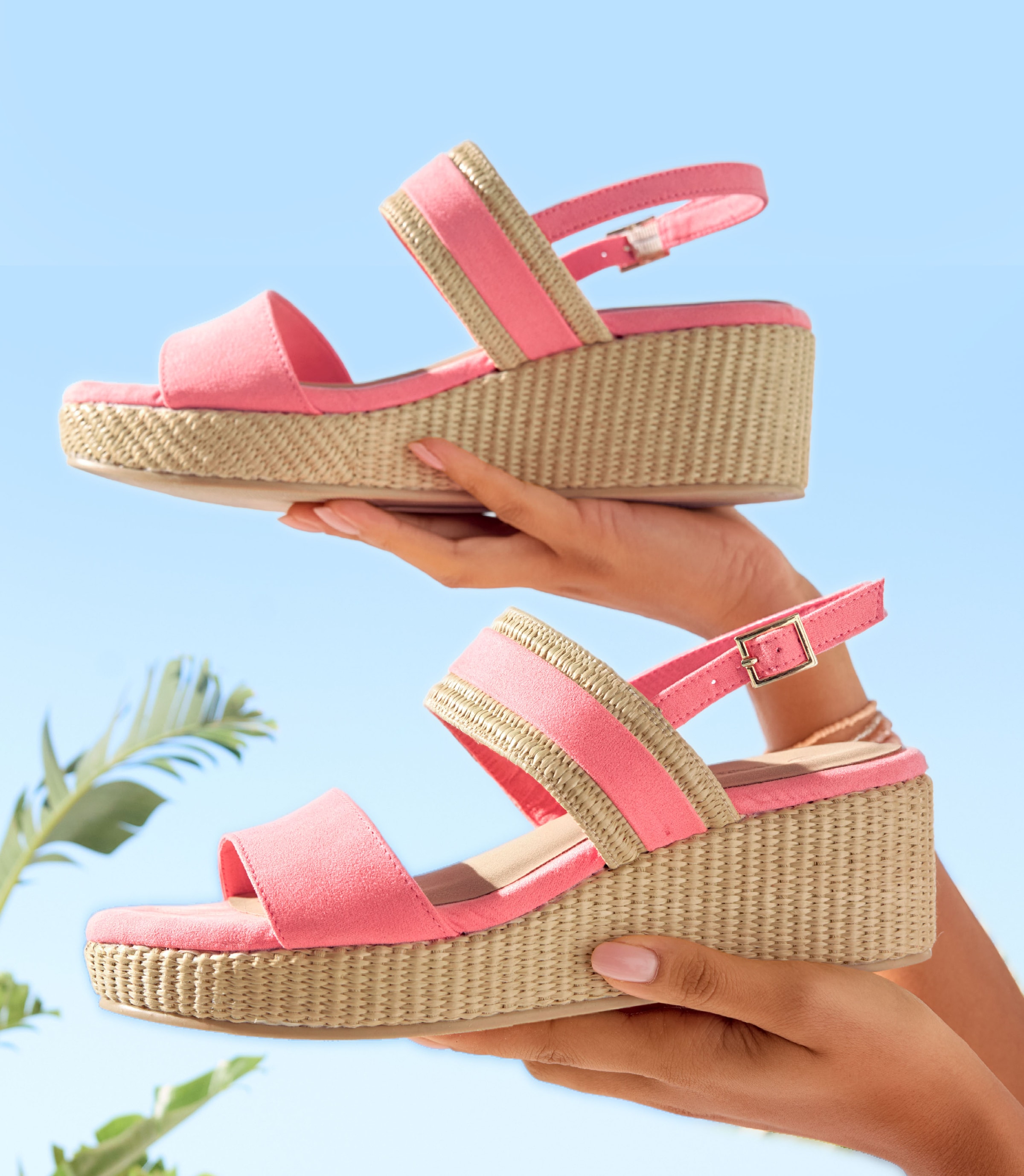 Beachtime Sandalette »Sommerschuh, Sandale, offener Schuh, Keilsandalette,«  NEU mit Keilabsatz VEGAN