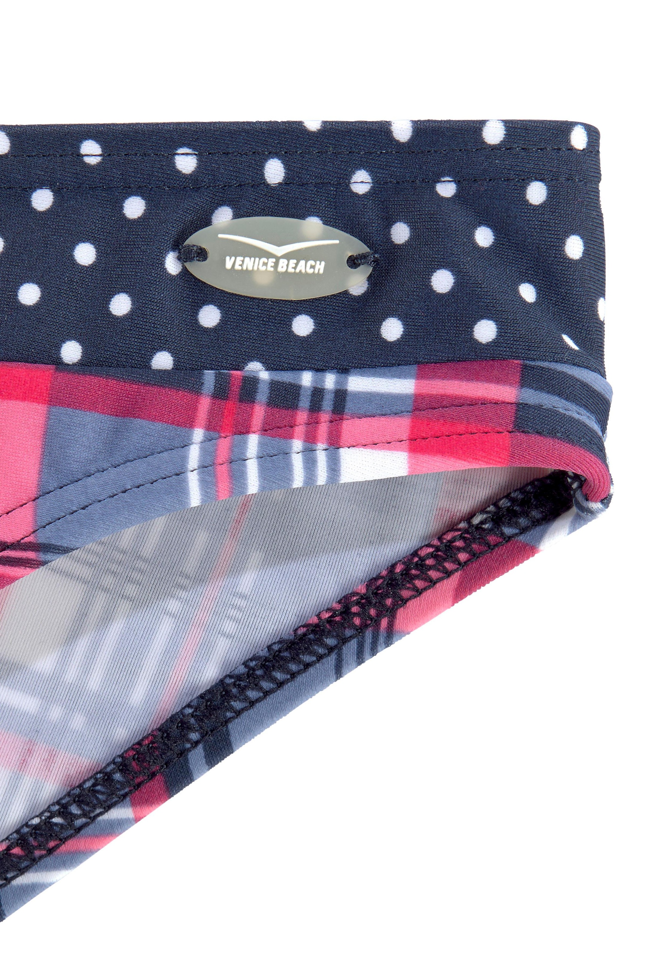 Venice Beach Triangel-Bikini im süssen Karodruck