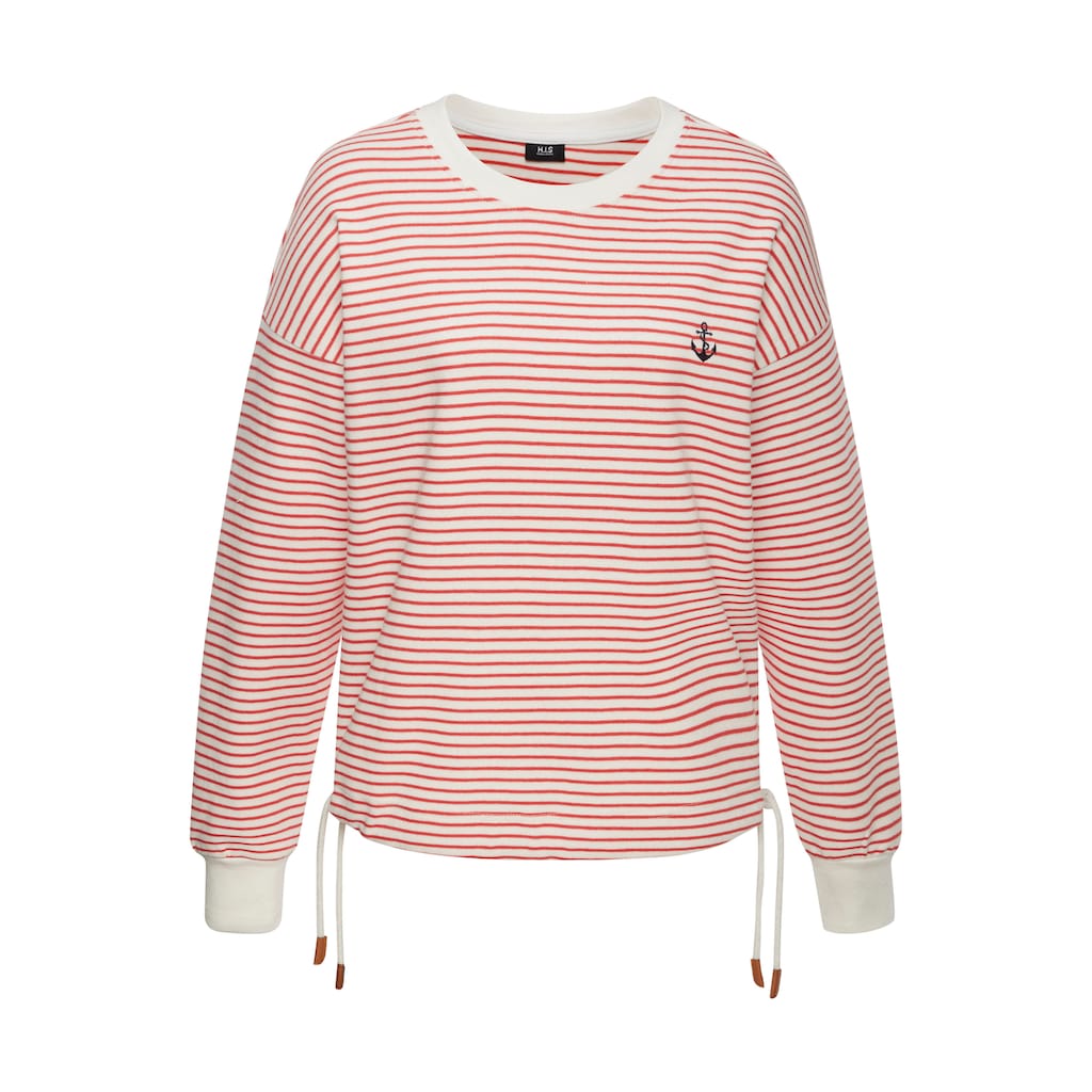 H.I.S Sweatshirt, mit Kordelzug am Saum, Loungewear