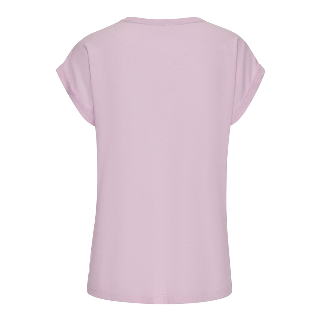 Elbsand T-Shirt »Eldis«, mit Logodruck, Kurzarmshirt aus Baumwoll-Mix, sportlich-casual