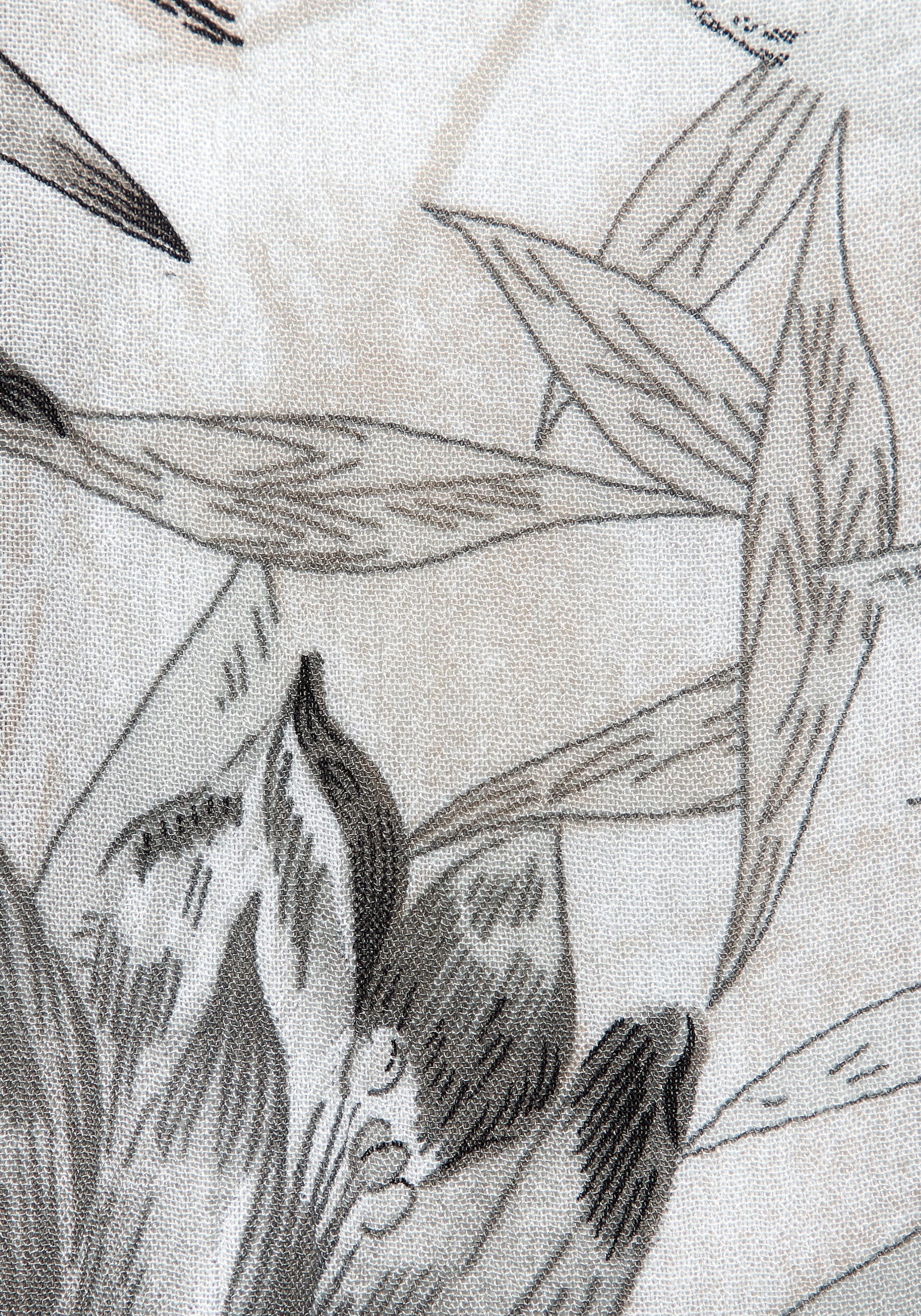 Vivance Robe off-shoulder mit Allover-Print und Carmenausschnitt