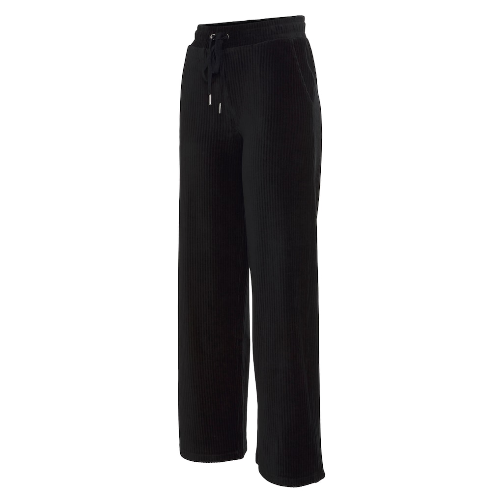 Vivance Homewearhose, mit breiter elastischen Cord Struktur, Loungewear