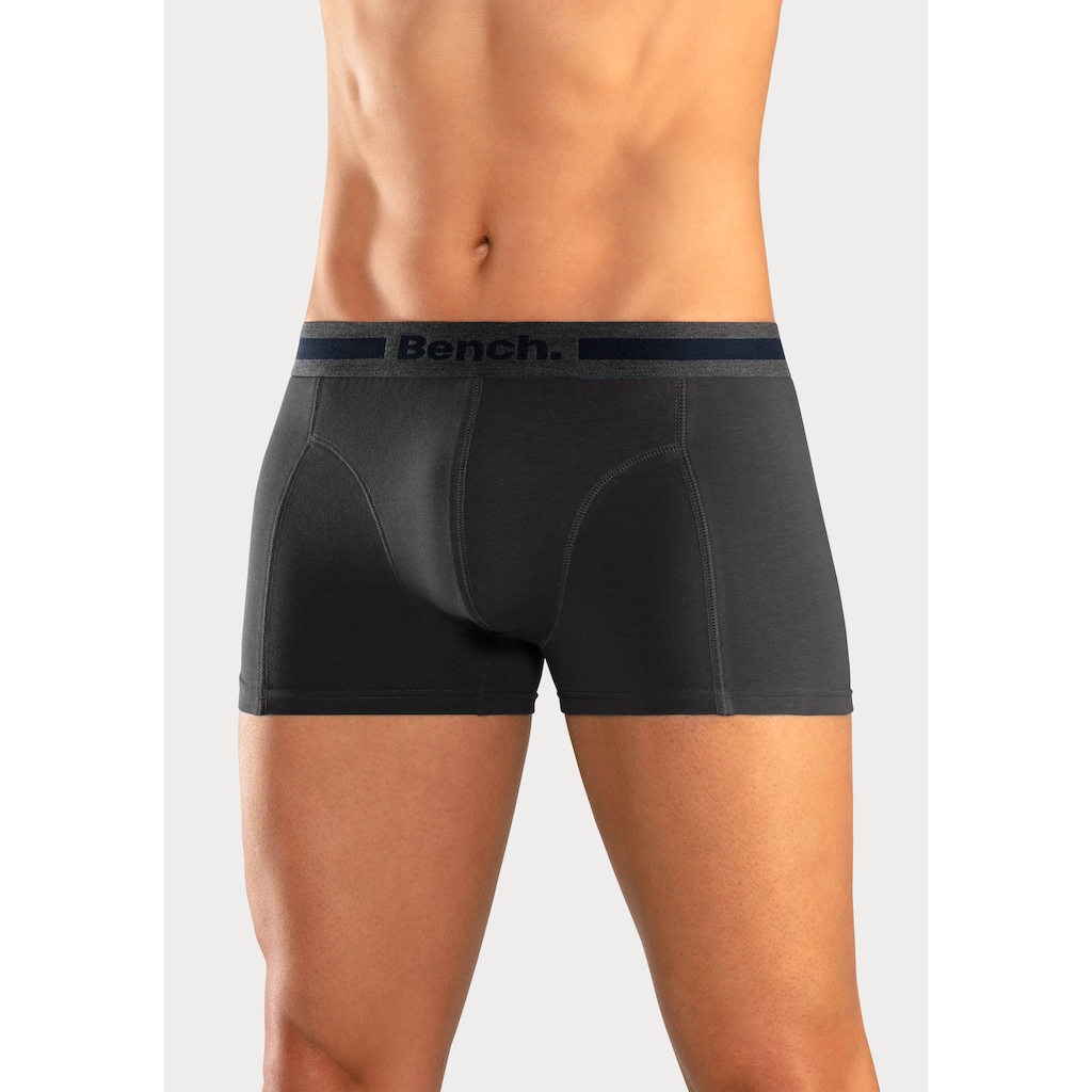 Bench. Boxer »Boxershorts für Herren«, (Packung, 4 St.), Unterhosen mit Overlock-Nähten vorn