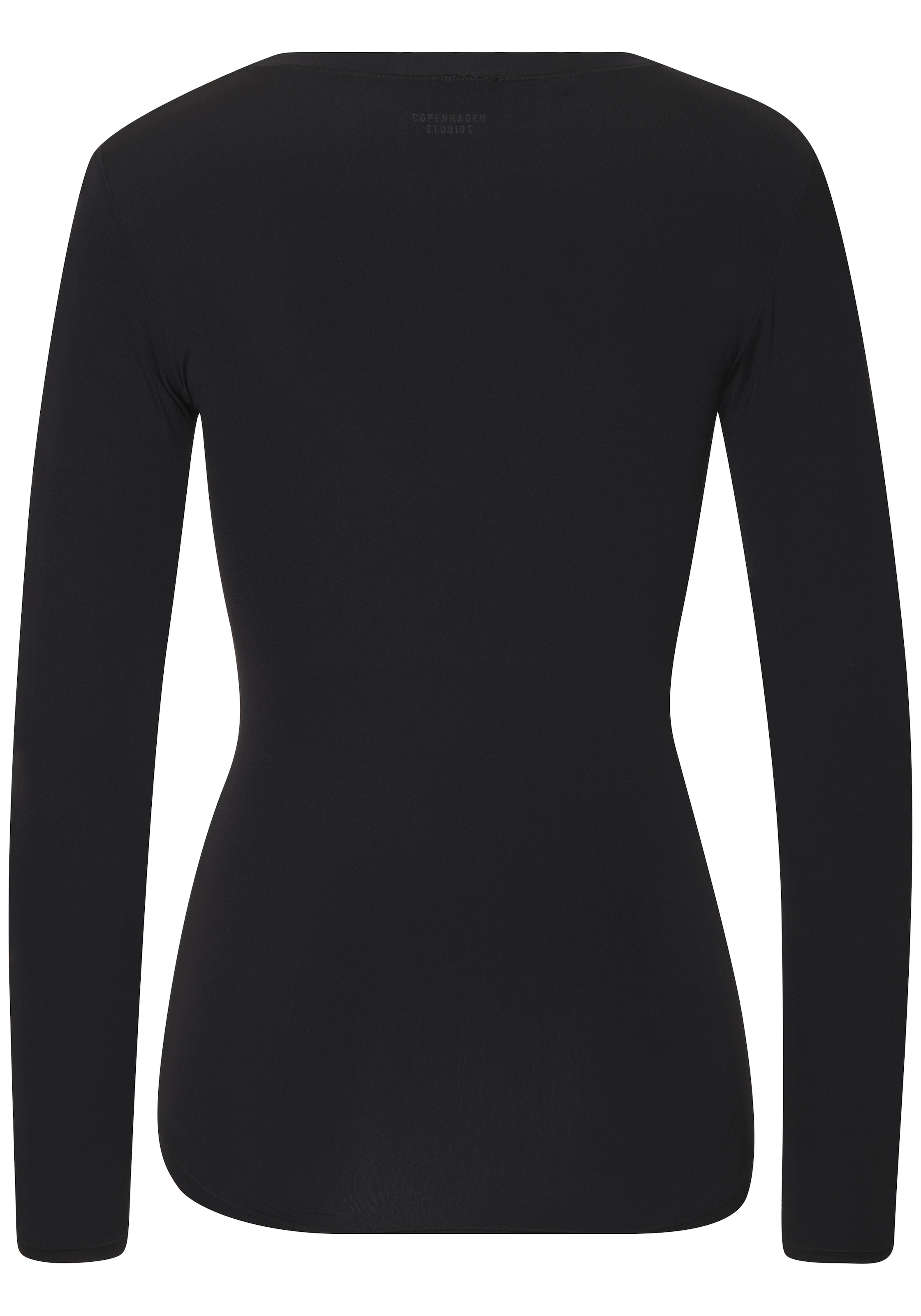 Copenhagen Studios T-shirt à manches longues matière élastique, jersey, aspect uni