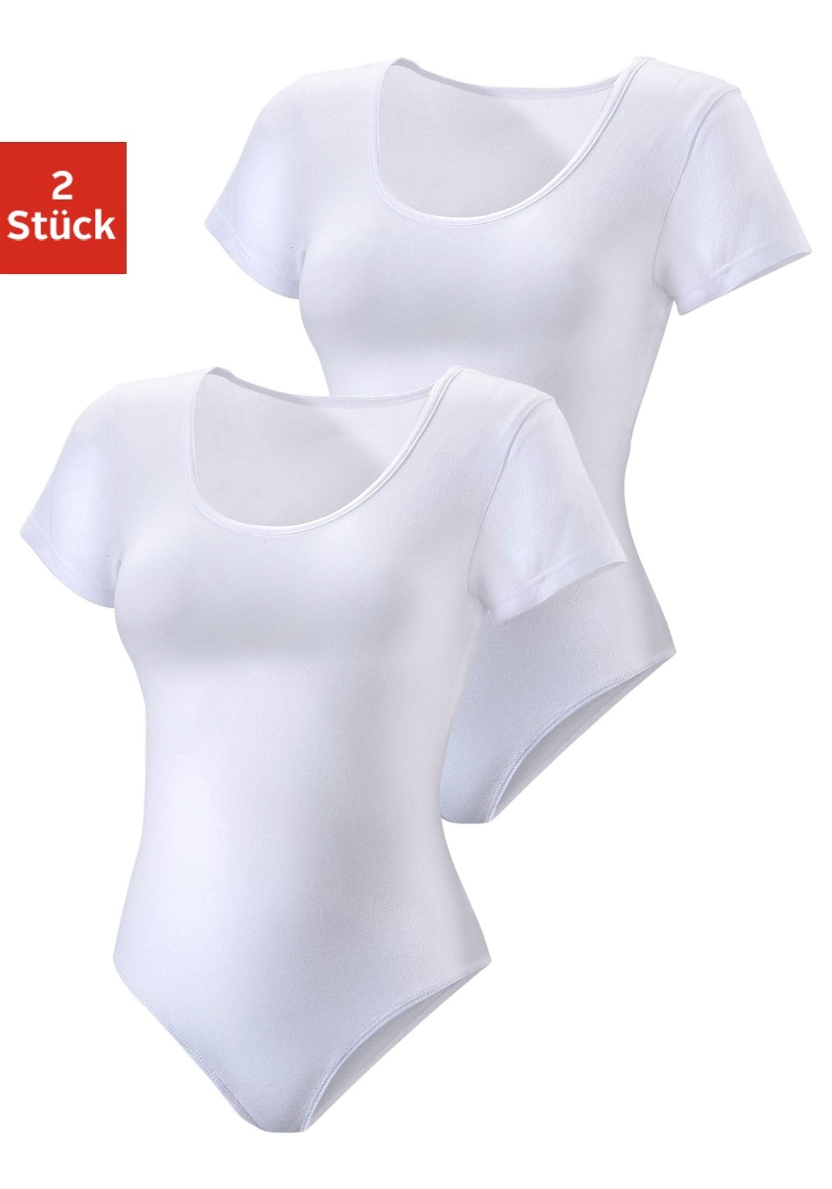 Thumbnail - Vivance T-Shirt-Body, aus elastischer Baumwoll-Qualität