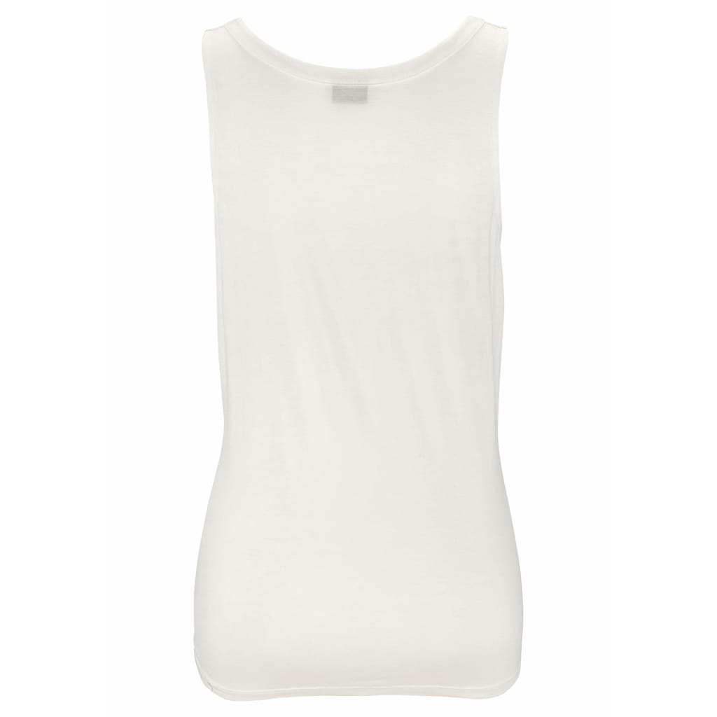 LASCANA Tanktop, mit Zieraccessoire, lässiges Blusentop, elegant