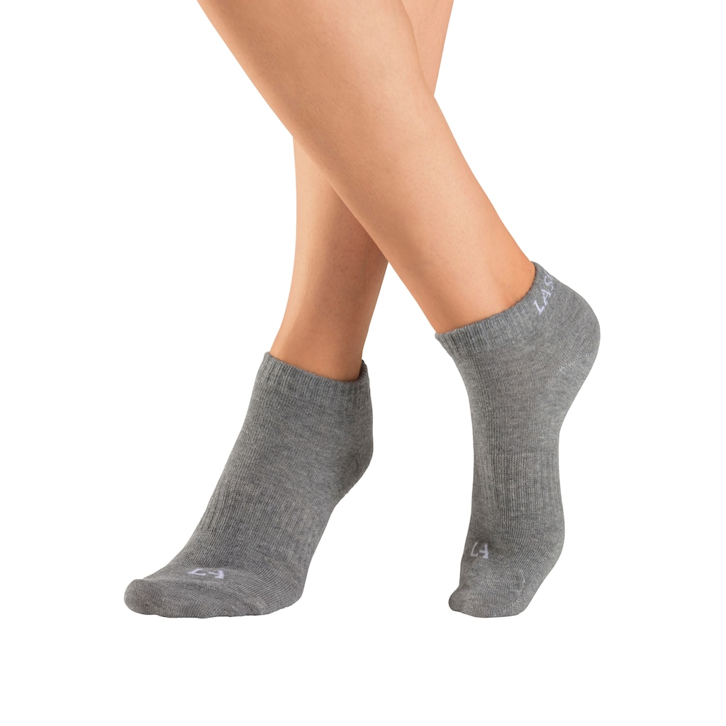 LASCANA ACTIVE Sneakersocken, (Packung, 6 Paar), mit eingestricktem Marken Logo