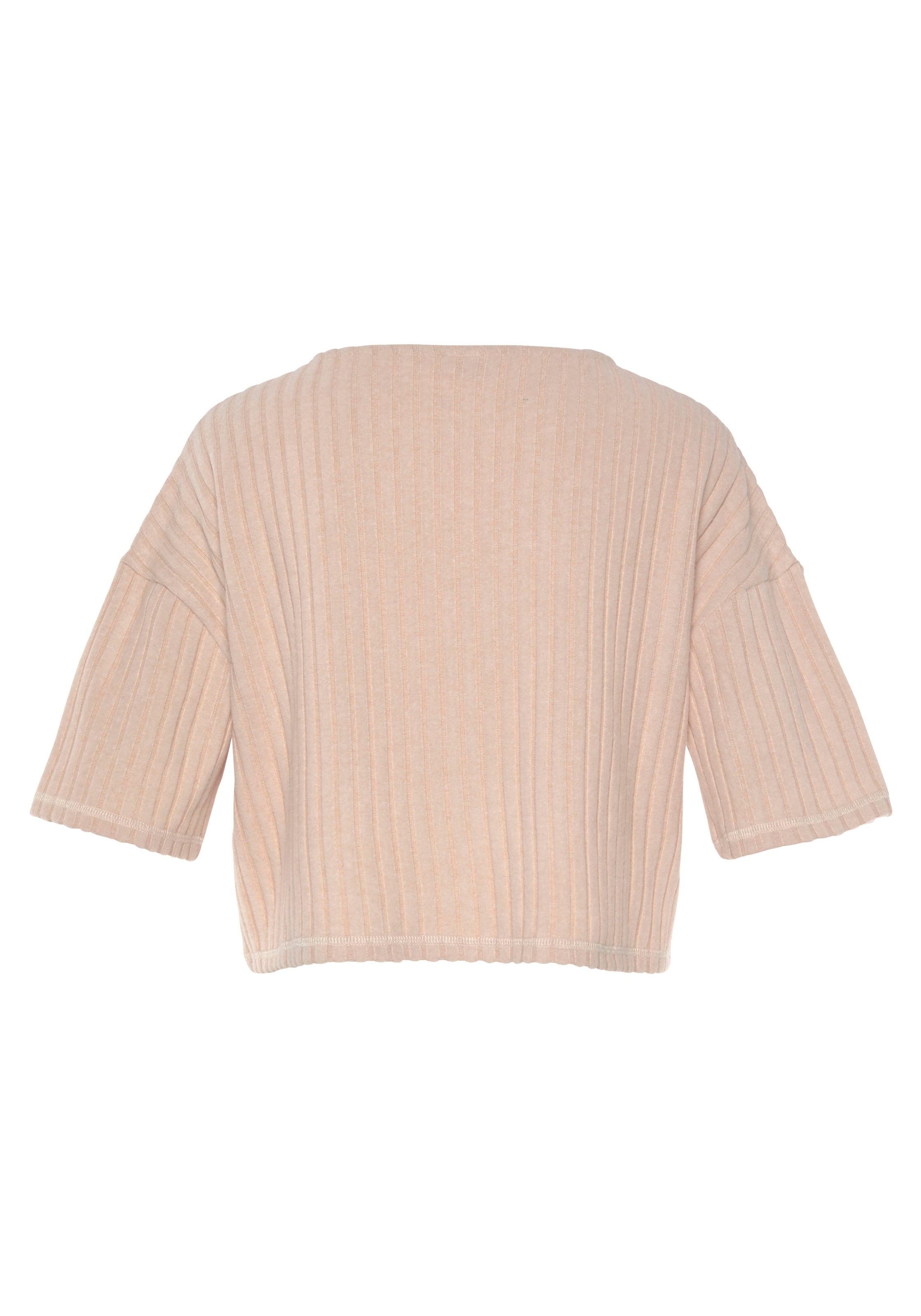 LASCANA 3/4-Arm-Shirt, Lounge-/Strickshirt aus weichem Strick, Loungewear