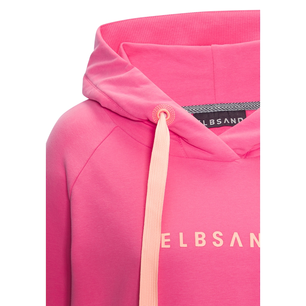 Elbsand Kapuzensweatshirt »Svana«, mit Logoprint, bequemer Hoodie, seitliche Schlitze