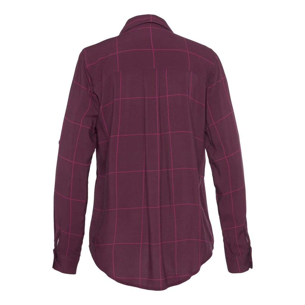 LASCANA Hemdbluse, mit Karomuster