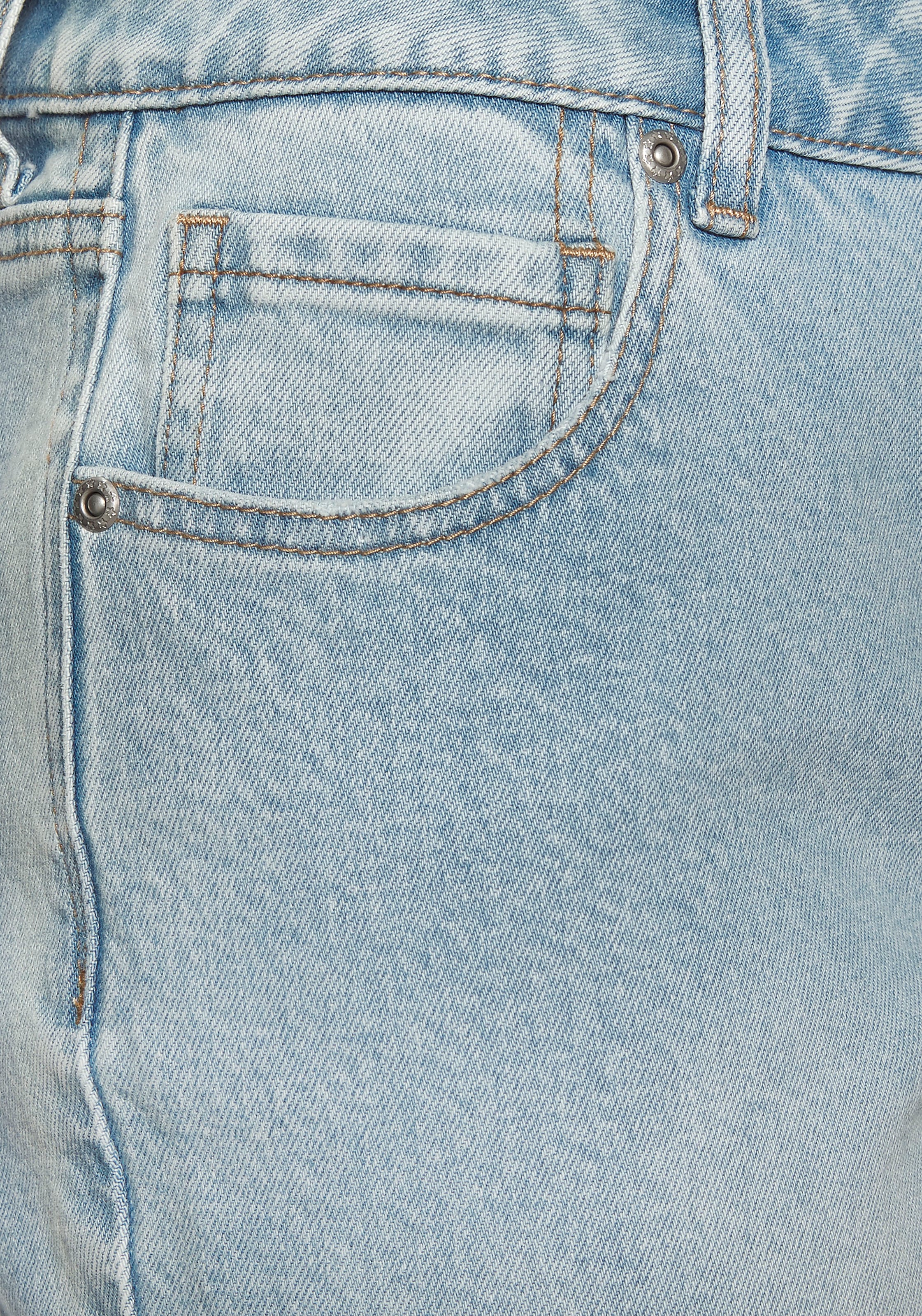 LASCANA Mom-Jeans mit hohem Bund. elastische Denimware
