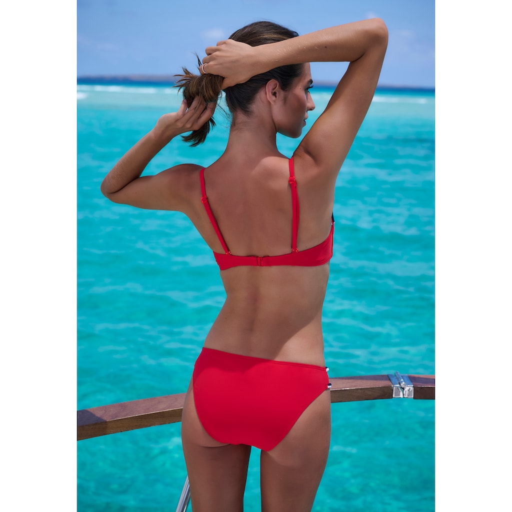 s.Oliver Bügel-Bandeau-Bikini-Top »Junis«, mit geflochtenen Details