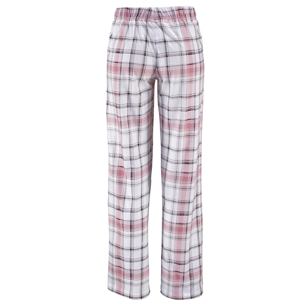 Arizona Schlafanzug, (4 tlg., 2 Stück), mit Hose im Karodesign