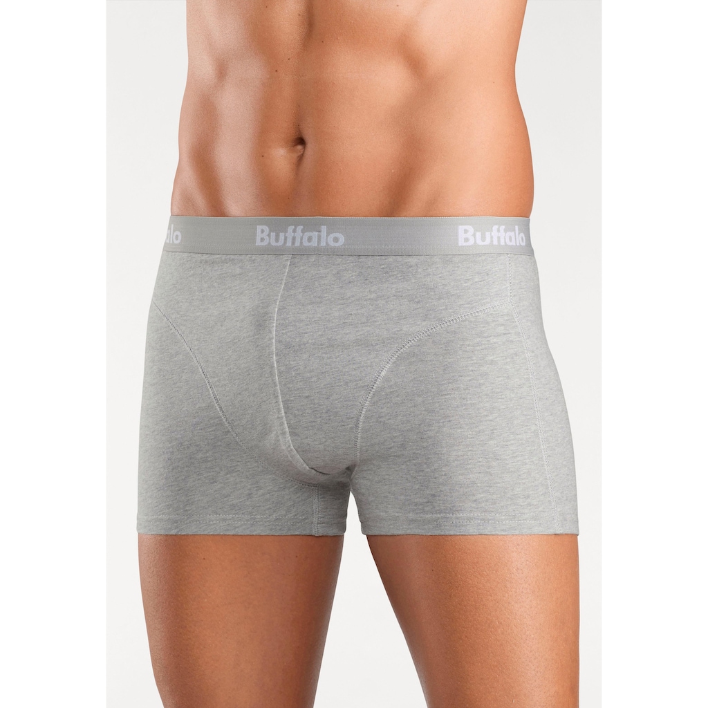 Buffalo Boxer »Boxershorts für Herren«, (Packung, 3 St.), mit Overlock-Nähten vorn