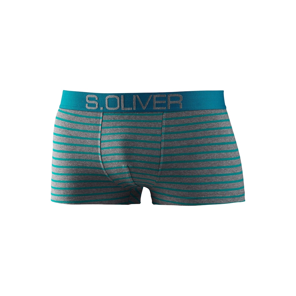 s.Oliver Hipster, (Packung, 4 St.), knapp sitzende Boxershorts für Herren aus Baumwoll-Mix