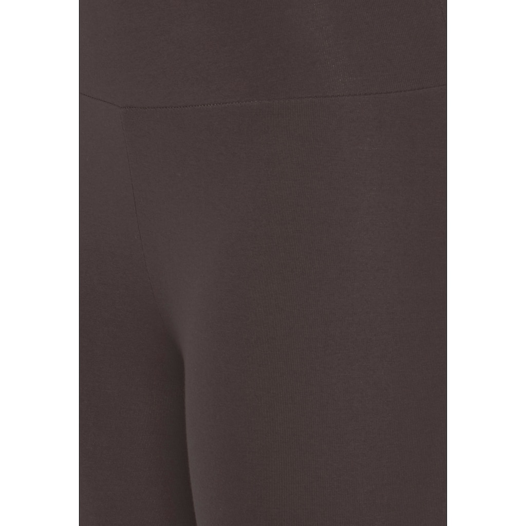 LASCANA Leggings, mit breitem Bündchen, Loungewear
