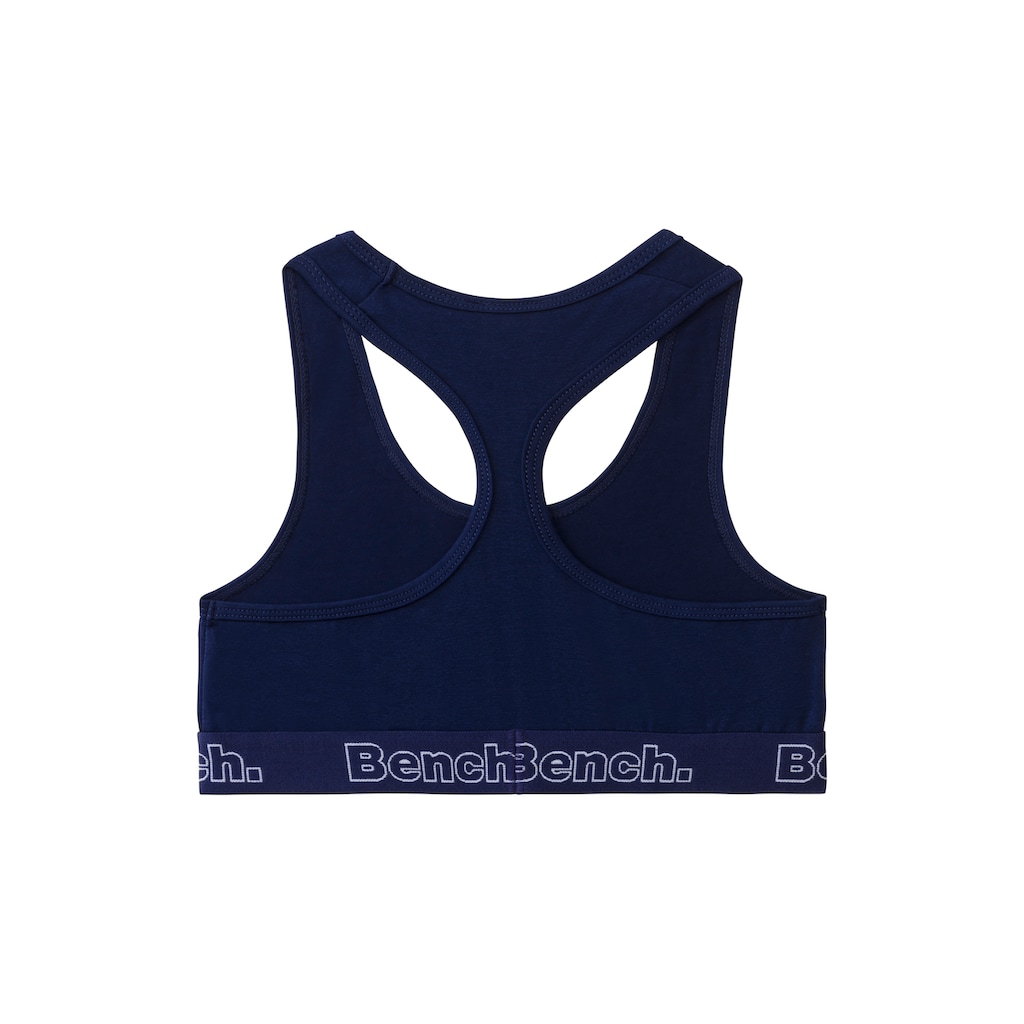 Bench. Bustier, mit kontrastfarbigem Bündchen und Racerback