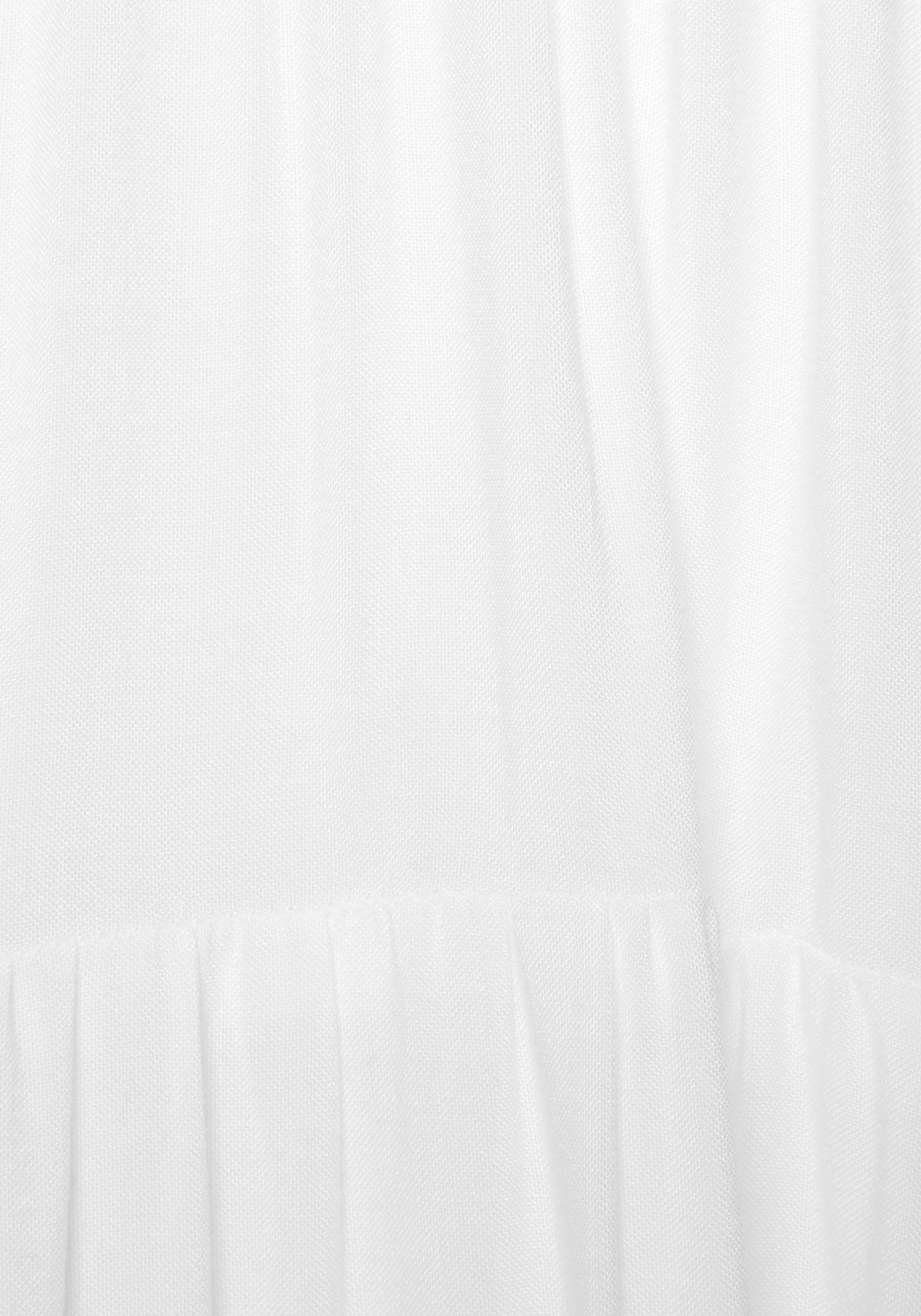 LASCANA Longbluse, mit Spitzeneinsätzen, Tunika, Blusenkleid, Strandmode