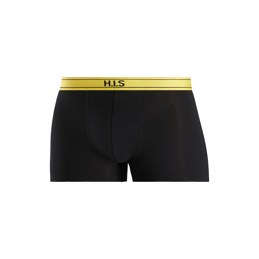 H.I.S Boxer »Boxershorts für Herren«, (Packung, 5 St.), mit Steifen und Logo im Bund