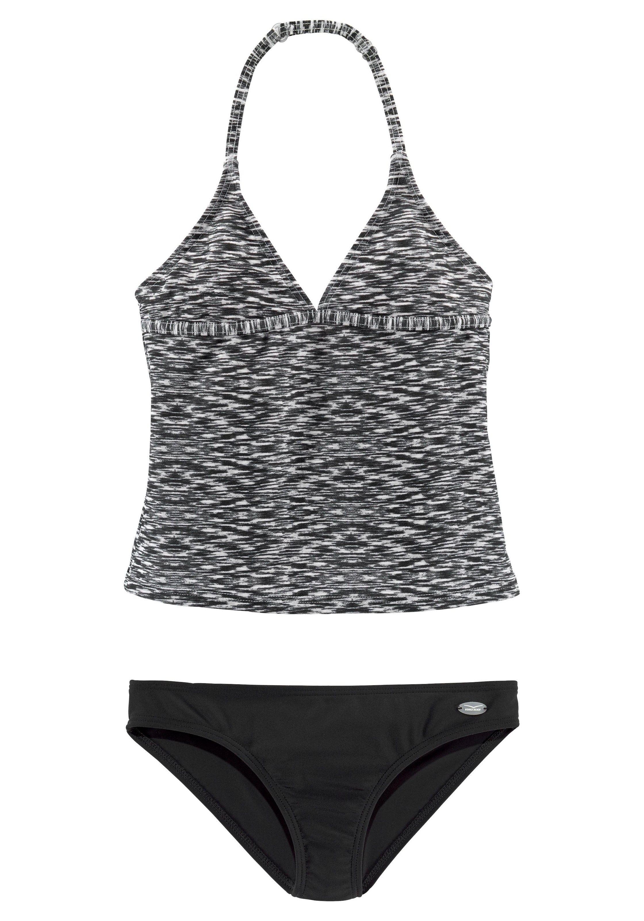 Venice Beach Tankini verstellbare Träger, unifarbene Hose