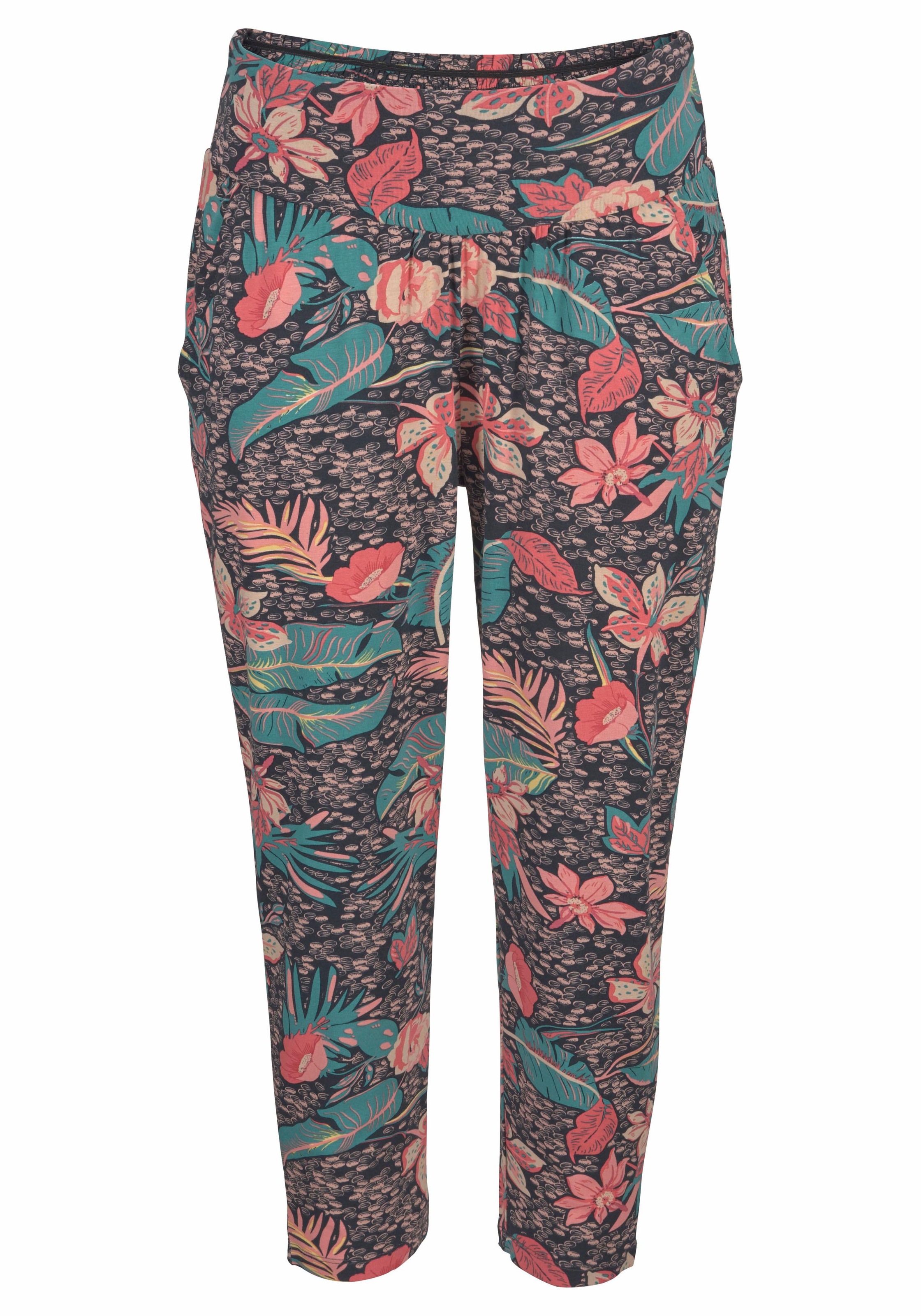 Chiemsee Strandhose im Alloverprint mit Taschen, Stoffhose, 7/8-Hose