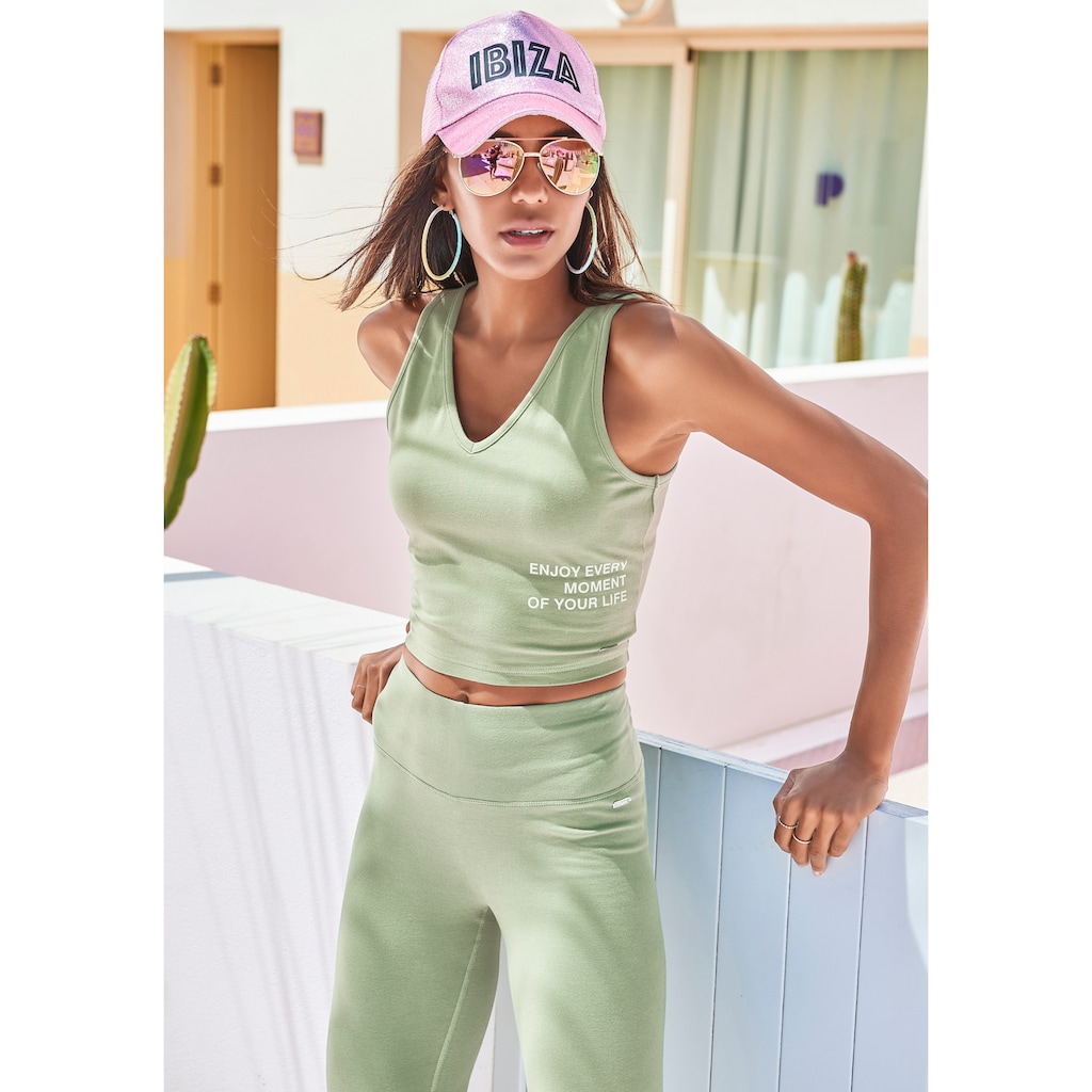 Buffalo Tanktop, mit Statement Druck