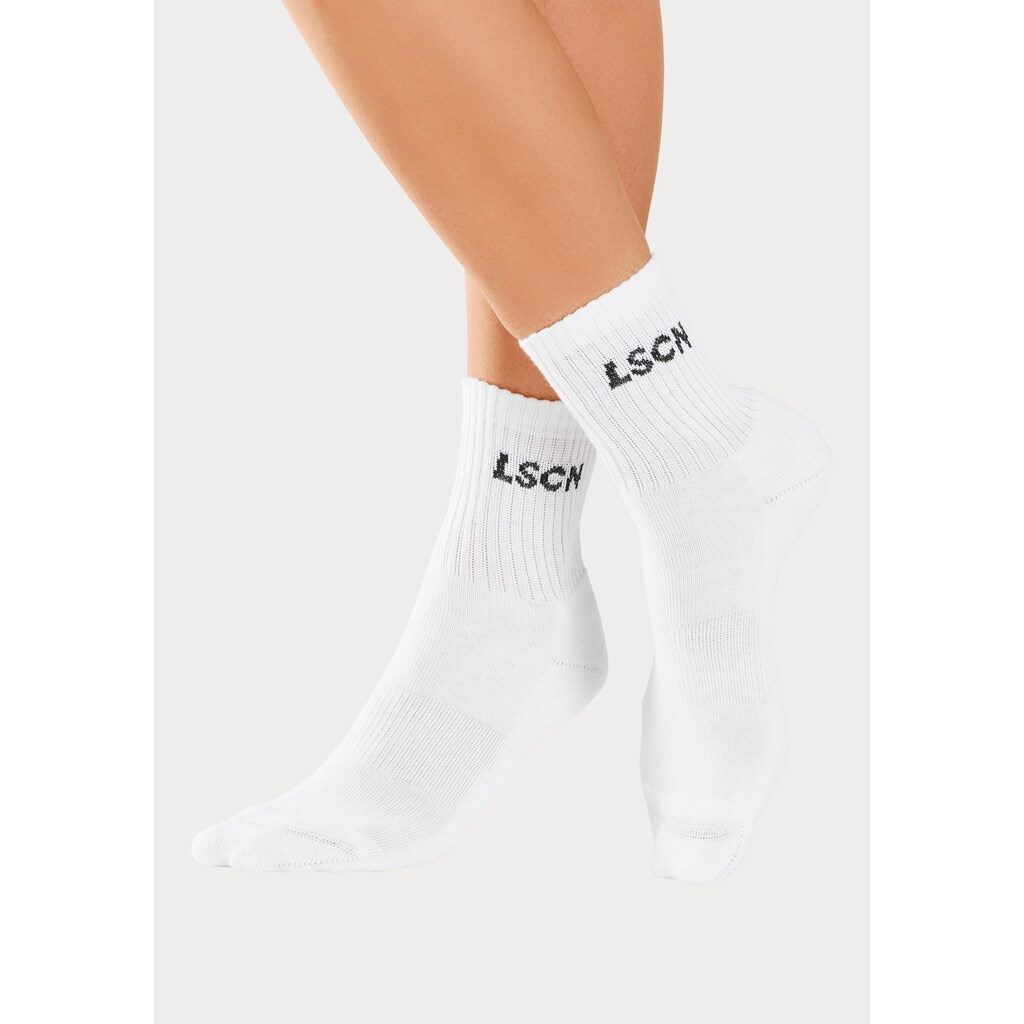 LSCN by LASCANA Tennissocken, (Packung, 2 Paar), mit Halbfussfrottee