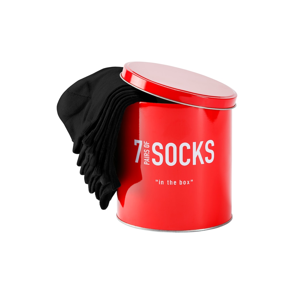 Bench. Sneakersocken, (Dose, 7 Paar), verpackt in der Dose