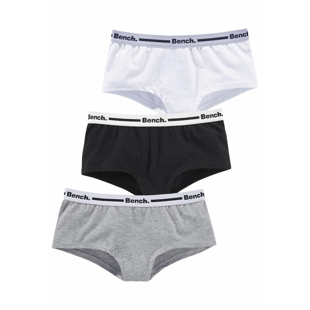 Bench. Panty, (Packung, 3 St.), mit Logo Webbund