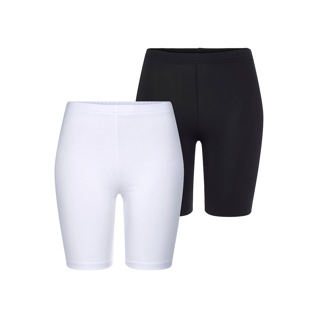 Vivance active Radlerhose, (2er-Pack), mit Gummibund, Loungewear