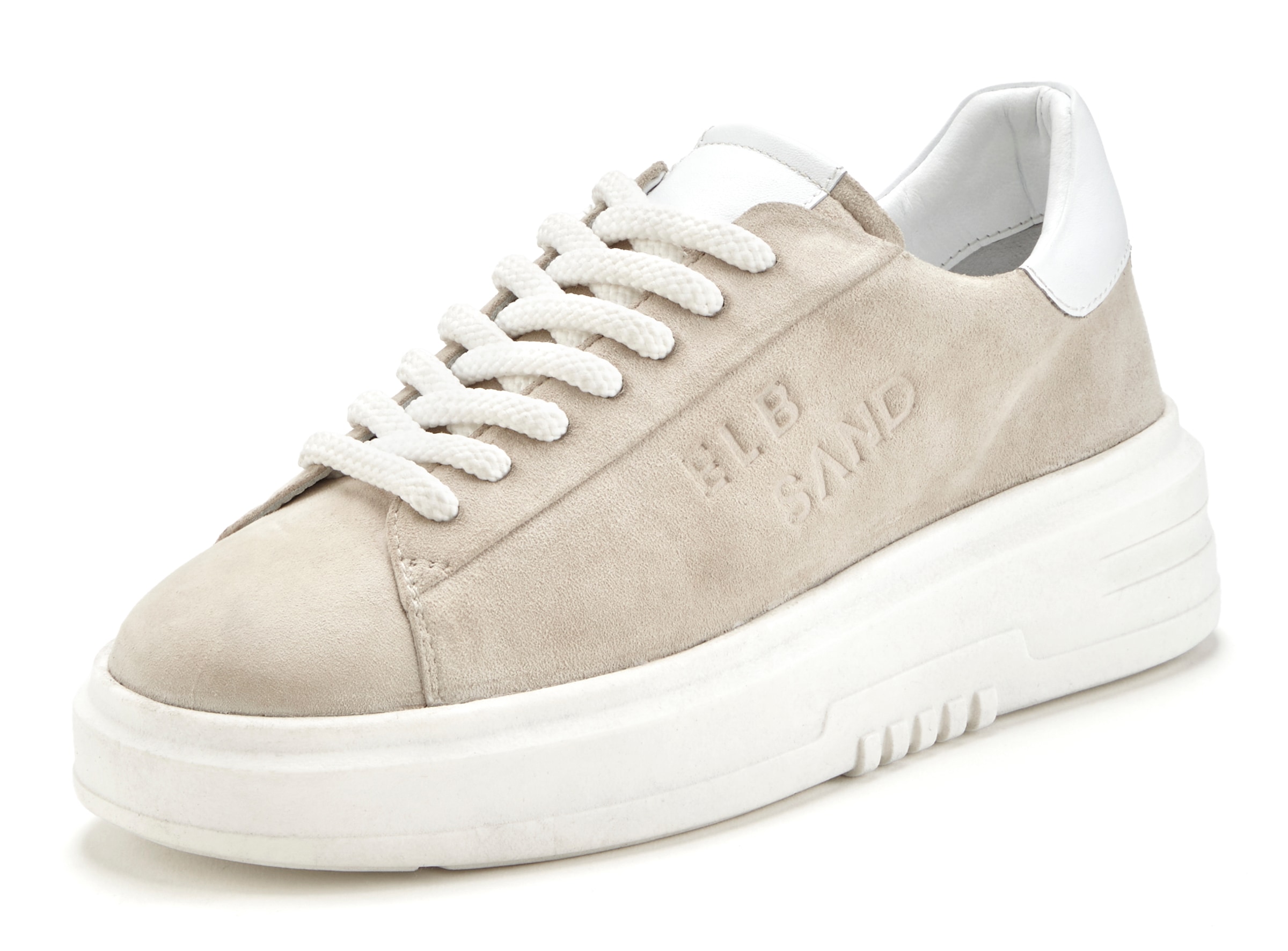 Elbsand Sneaker »Schnürschuh«, Schnürhalbschuh,Freizeitschuh aus Leder mit modischer Plateausohle