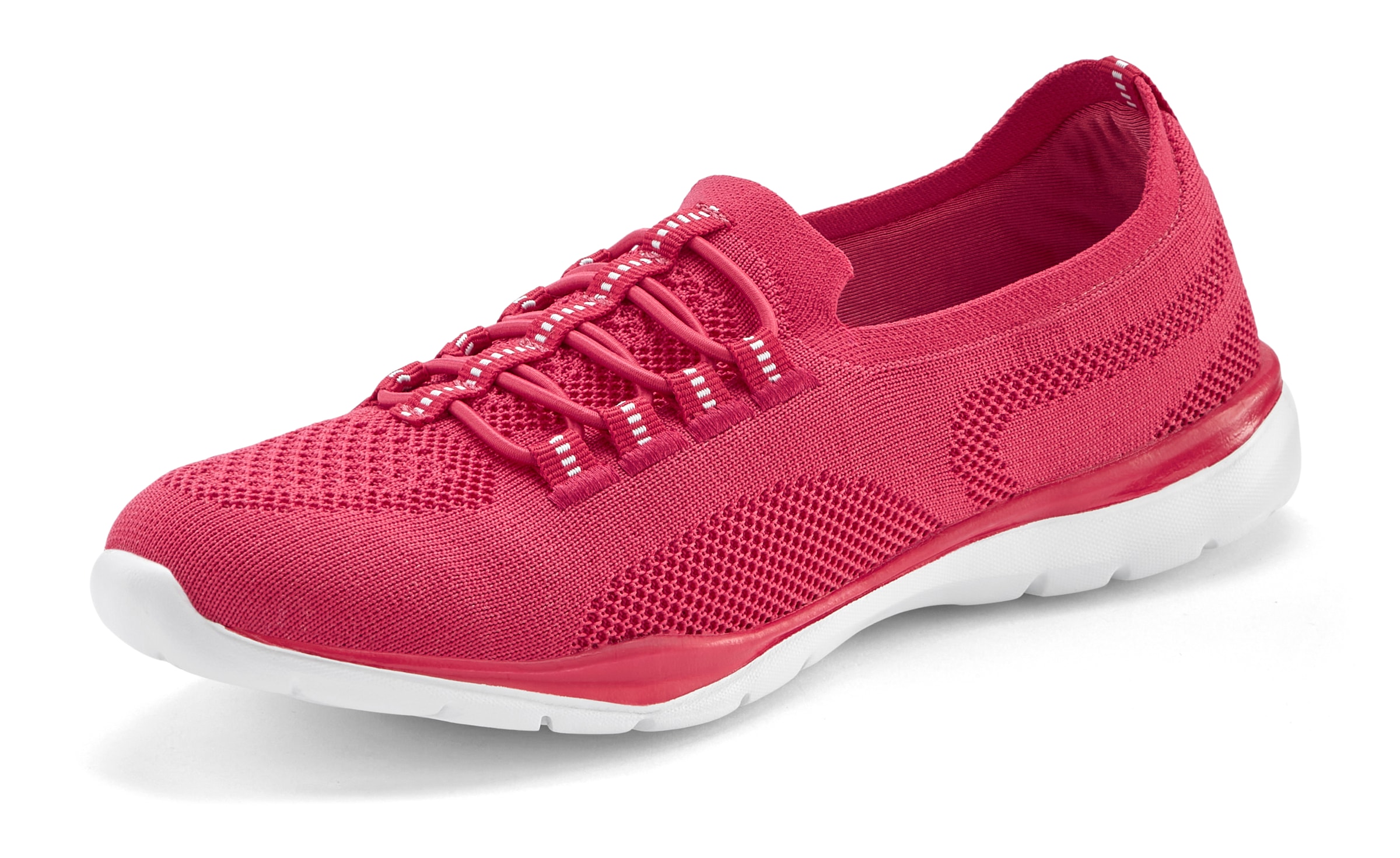 LASCANA Sneakers »Slipper, Halbschuh, Slip-On-Sneaker,«  aus leichtem Textil-Material VEGAN