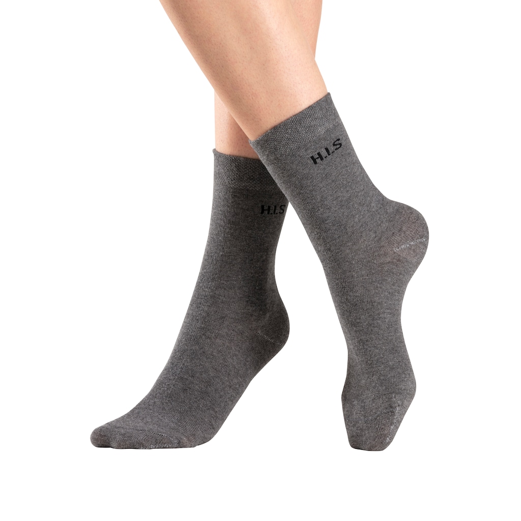 H.I.S Socken, (Packung, 4 Paar), ohne einschneidendes Bündchen