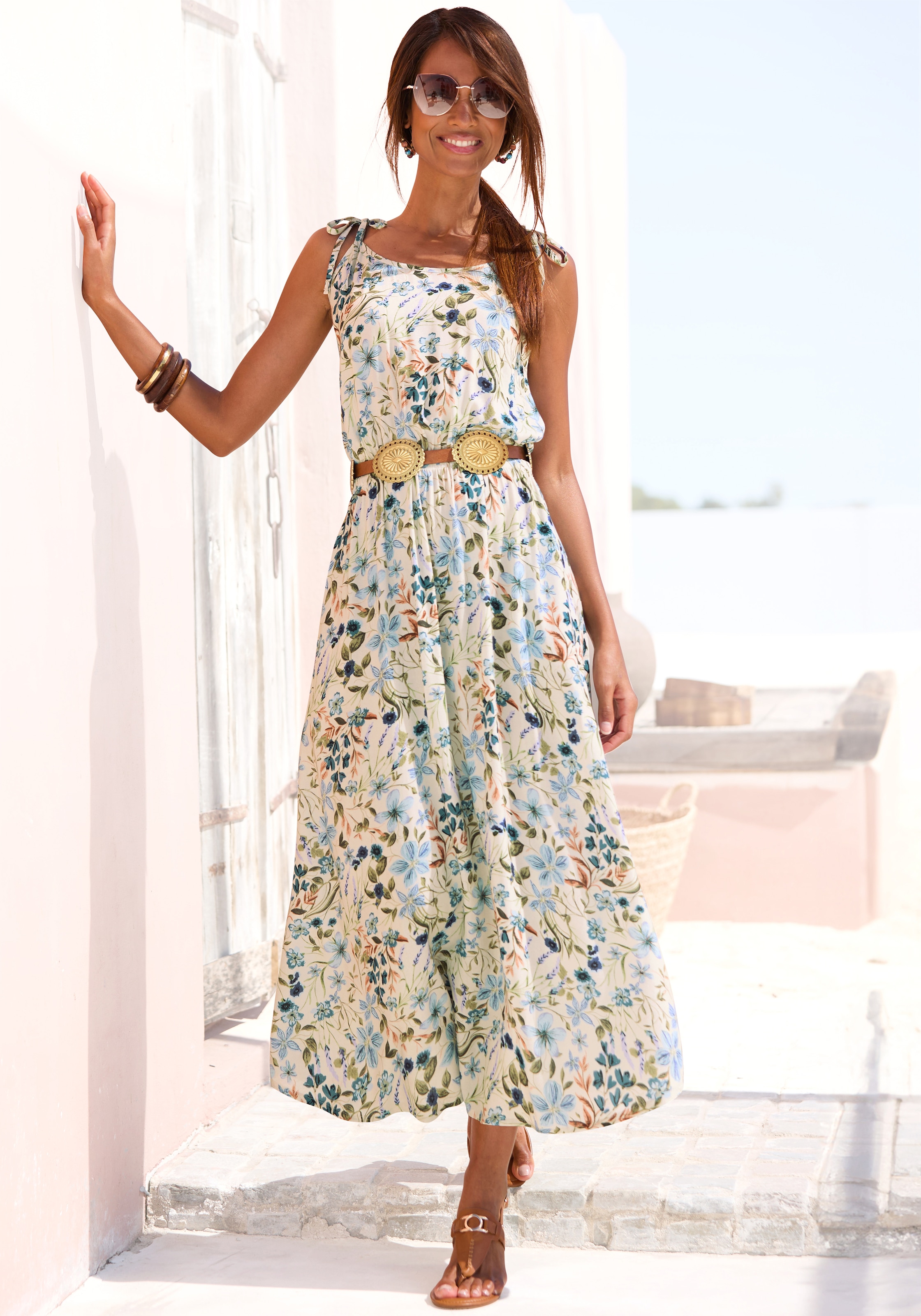 Buffalo Midikleid Seitennahttaschen