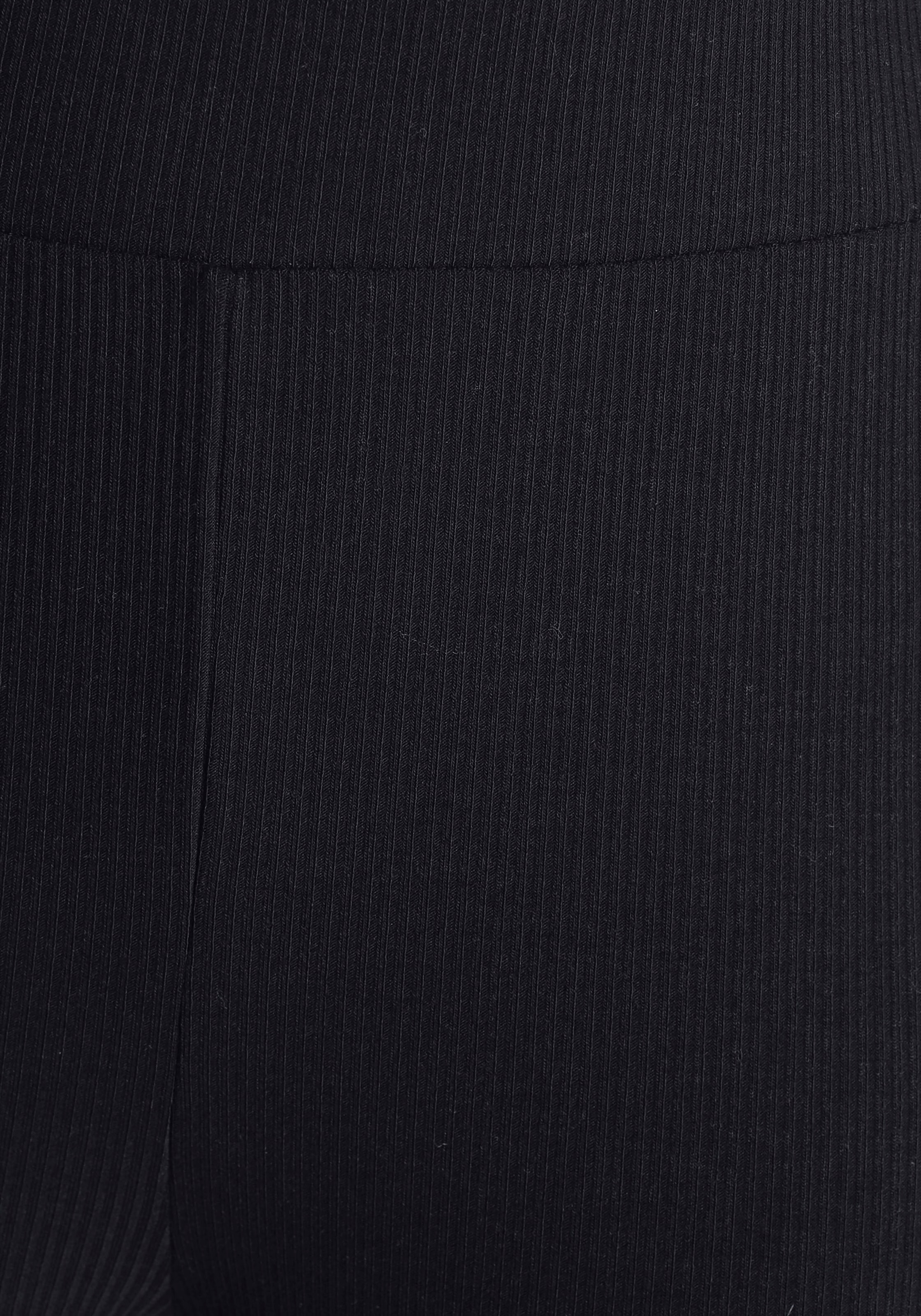 LASCANA Shorty, bestehend aus Top und Shorts aus Rippmaterial, Homewear-Set