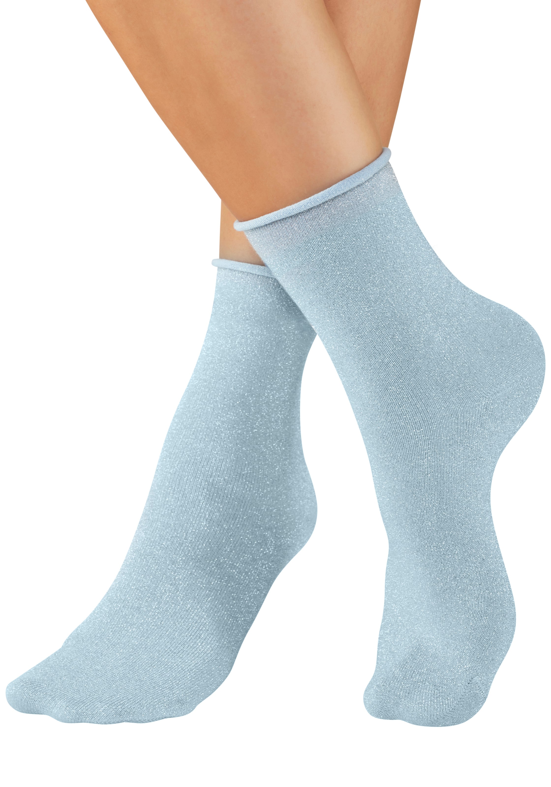 Copenhagen Studios Chaussettes Paquet, 2 Couple tlg. avec fils métalliques scintillants