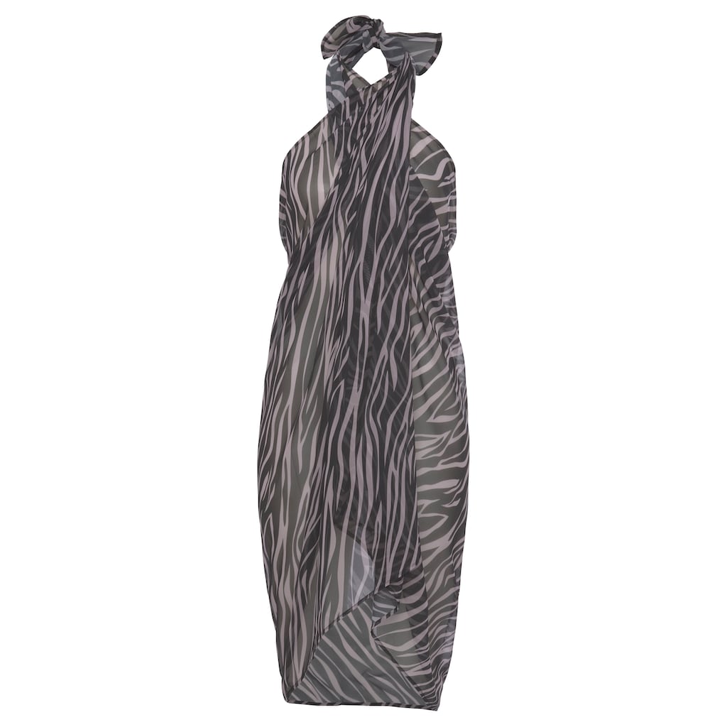 LASCANA Strandrock, mit Zebradruck