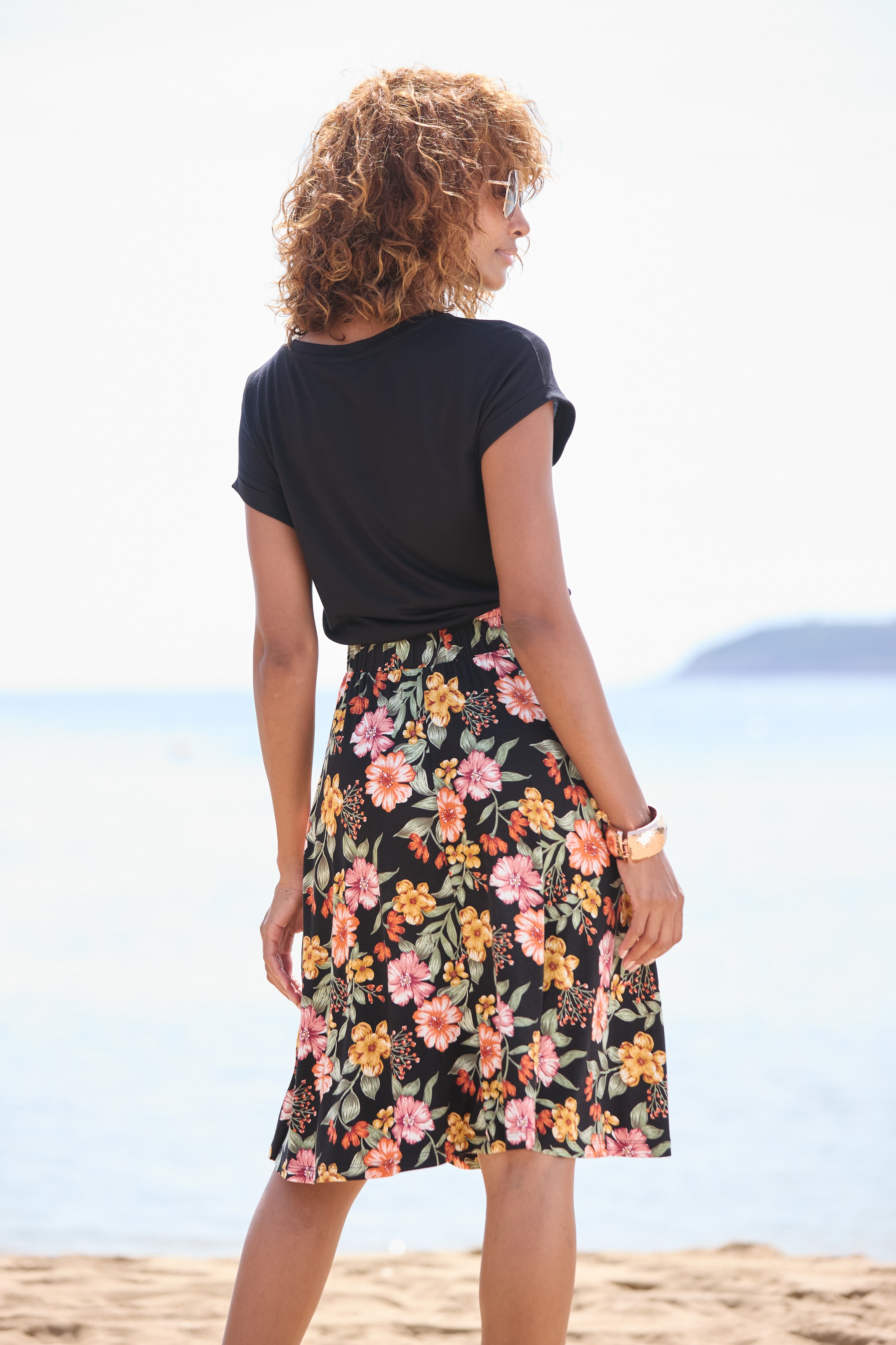 Buffalo Jerseykleid Seitennahttaschen mit Seitennahttaschen