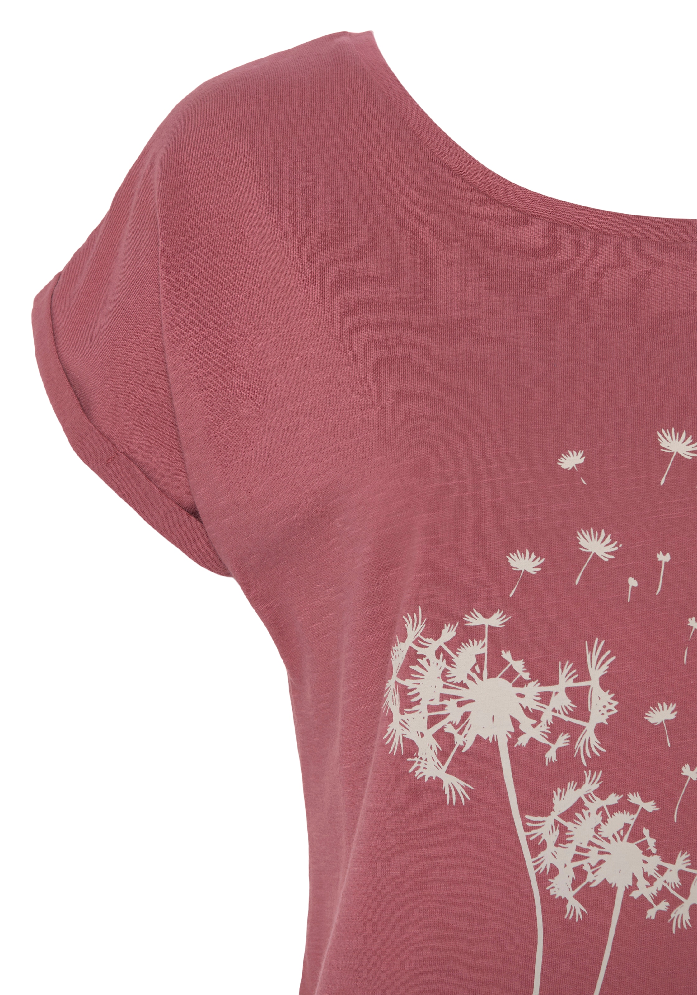 Vivance T-Shirt »mit Frontdruck "Pusteblume"«, aus weicher Baumwoll-Qualität