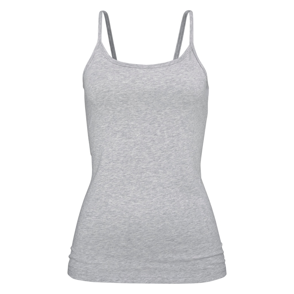H.I.S Unterhemd, (2er-Pack), aus elastischer Baumwoll-Qualität, Spaghettiträger-Top, Unterziehshirt