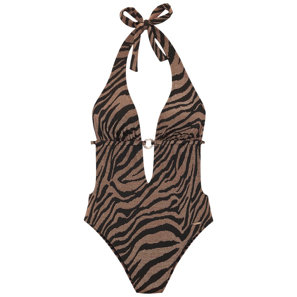 Bruno Banani Monokini, in zweifarbiger Animal-Optik