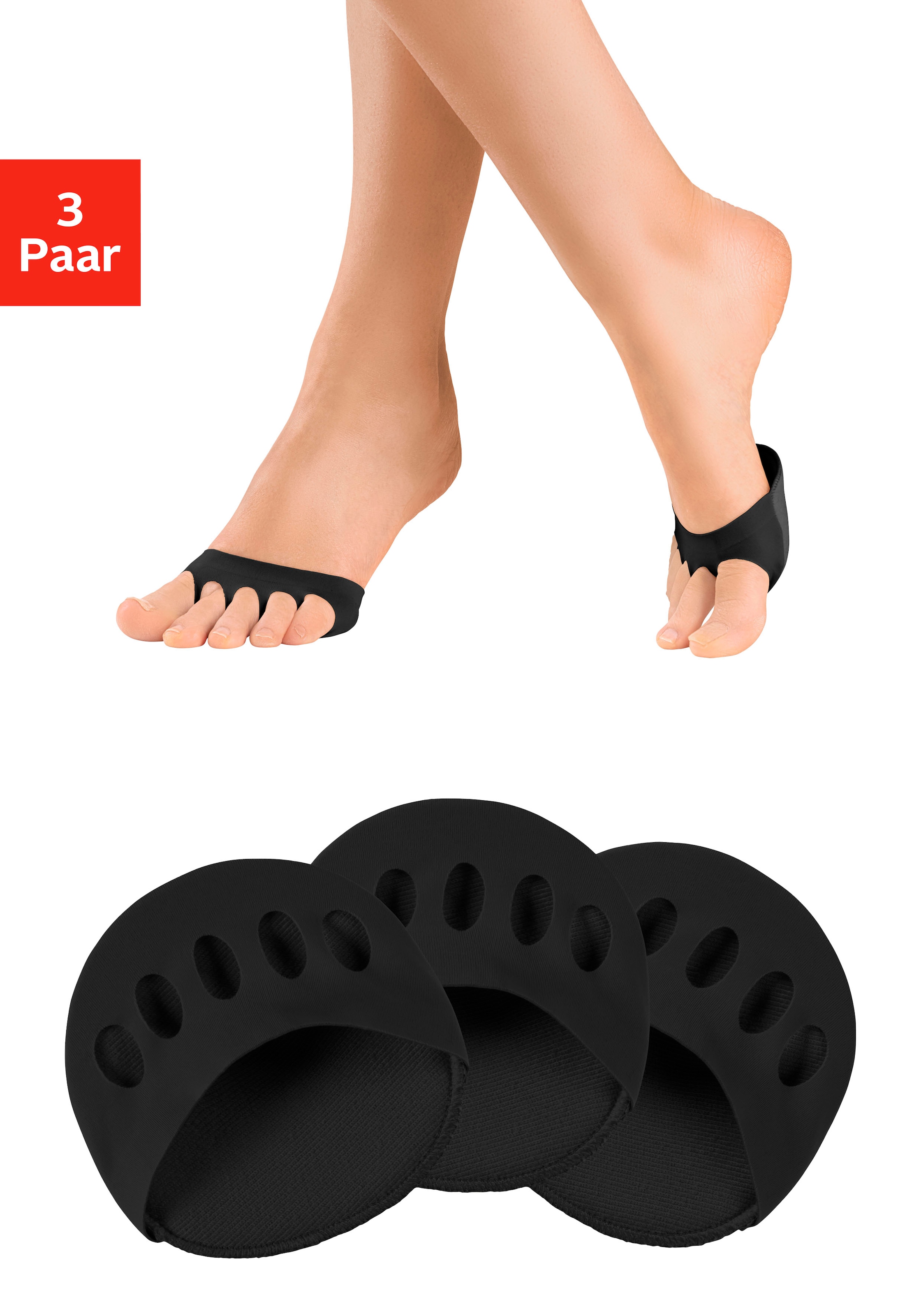 Vivance Zehlinge Packung, 3 Stk. tlg. mit Vorfusspolster für hohe Schuhe